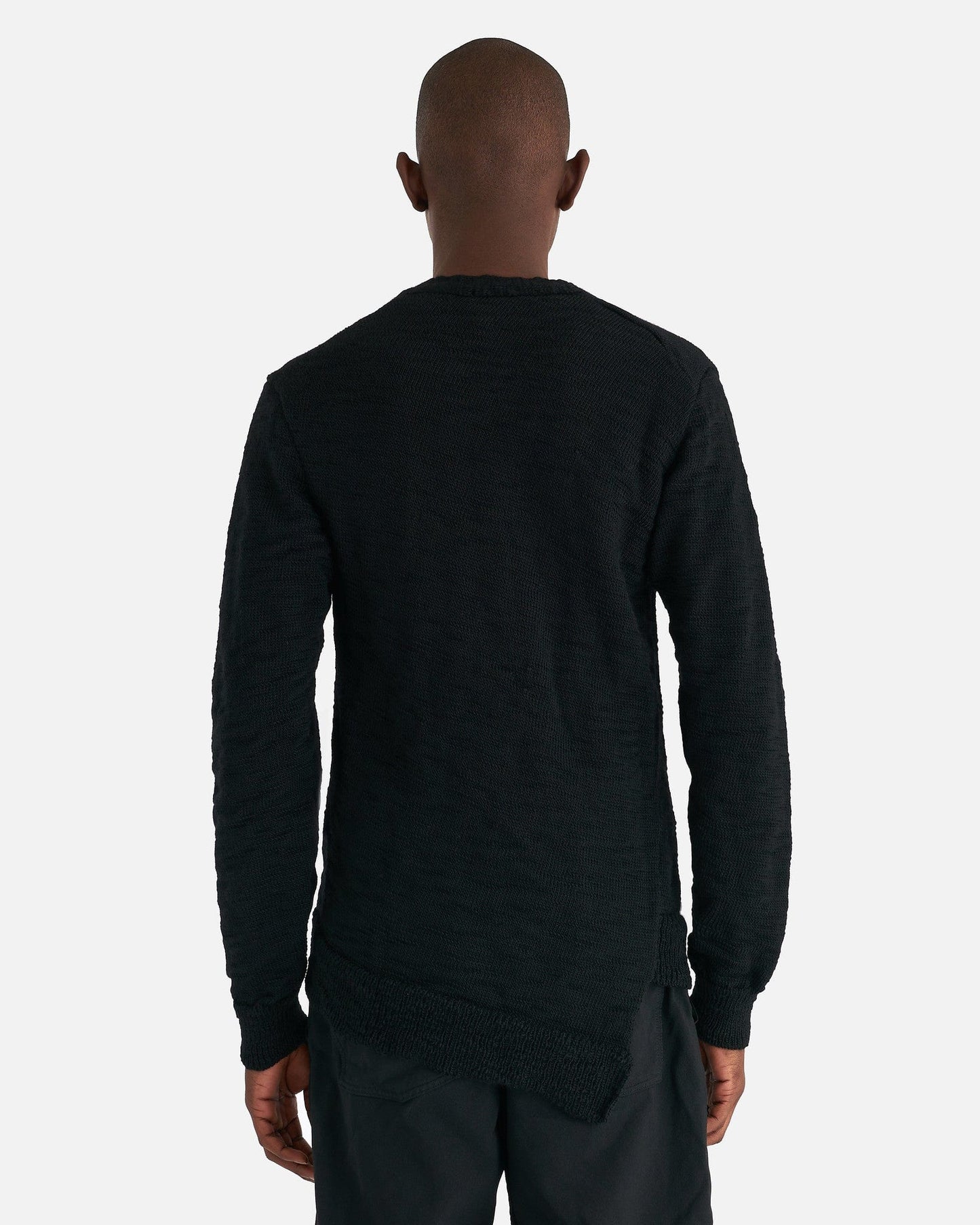 Comme des Garcons Homme Deux Men Sweaters Paneled Cardigan in Black