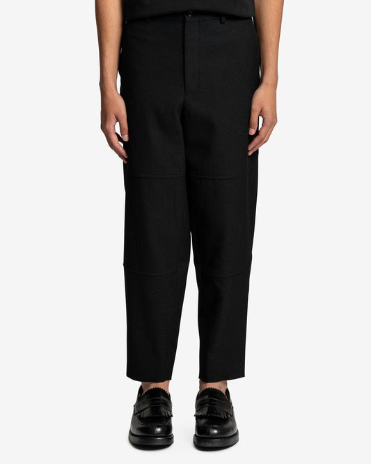 Comme des Garcons Homme Deux Men's Pants Paneled Detail Trousers in Black