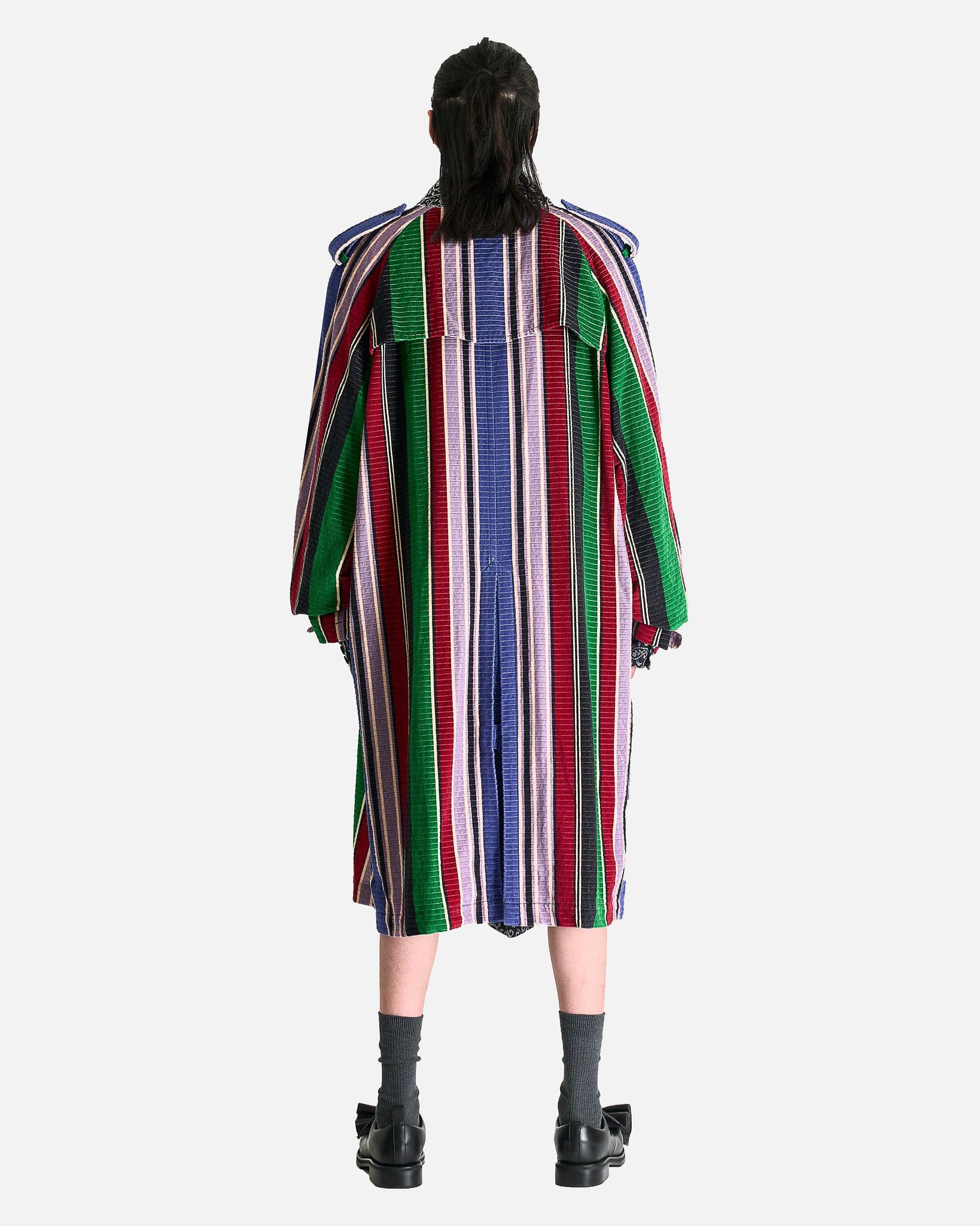 Paneled Patchwork Coat in Multi – SVRN