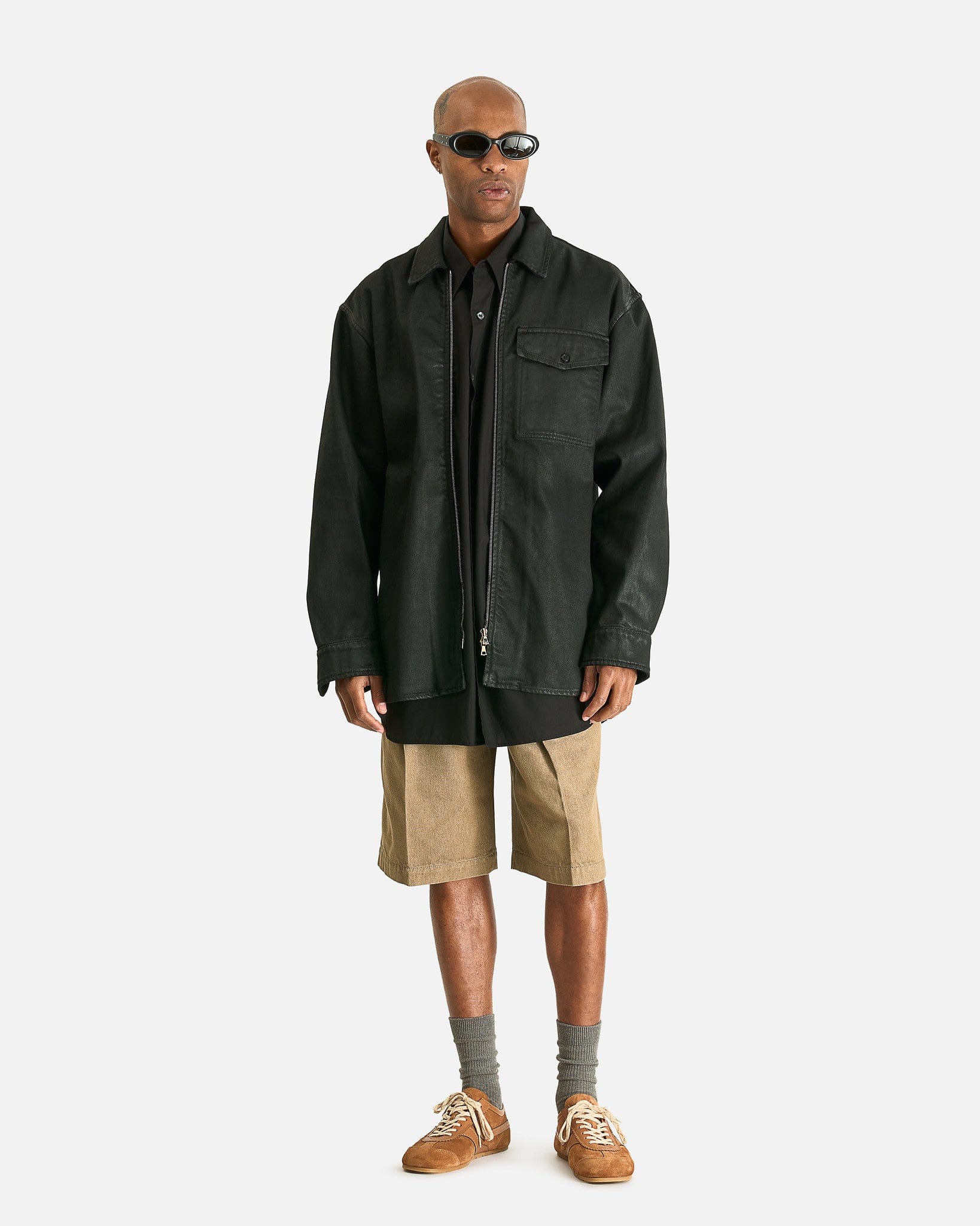Dries Van Noten Men's Shorts Panrom Denim Shorts in Stone