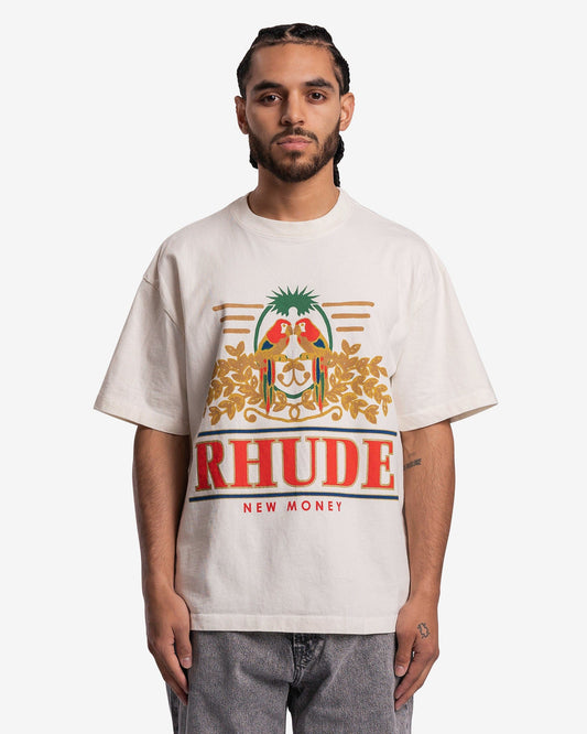 Rhude Men's T-Shirts Parakeet T-Shirt in Vintage White