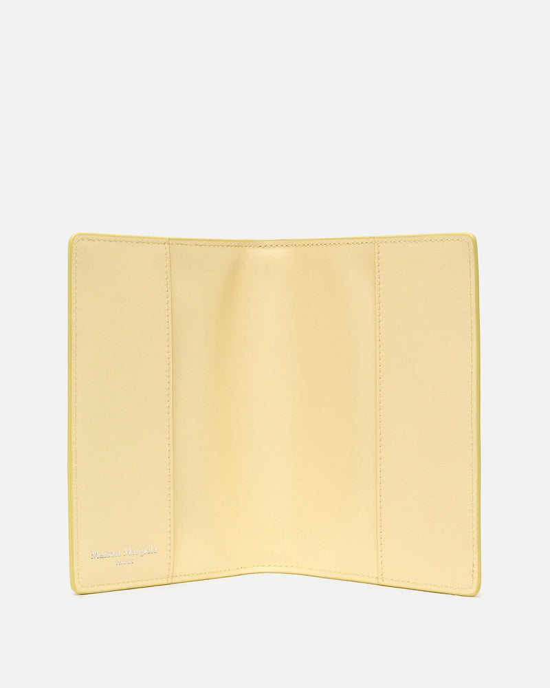 Maison Margiela Leather Goods O/S Passport Cover in Lemon