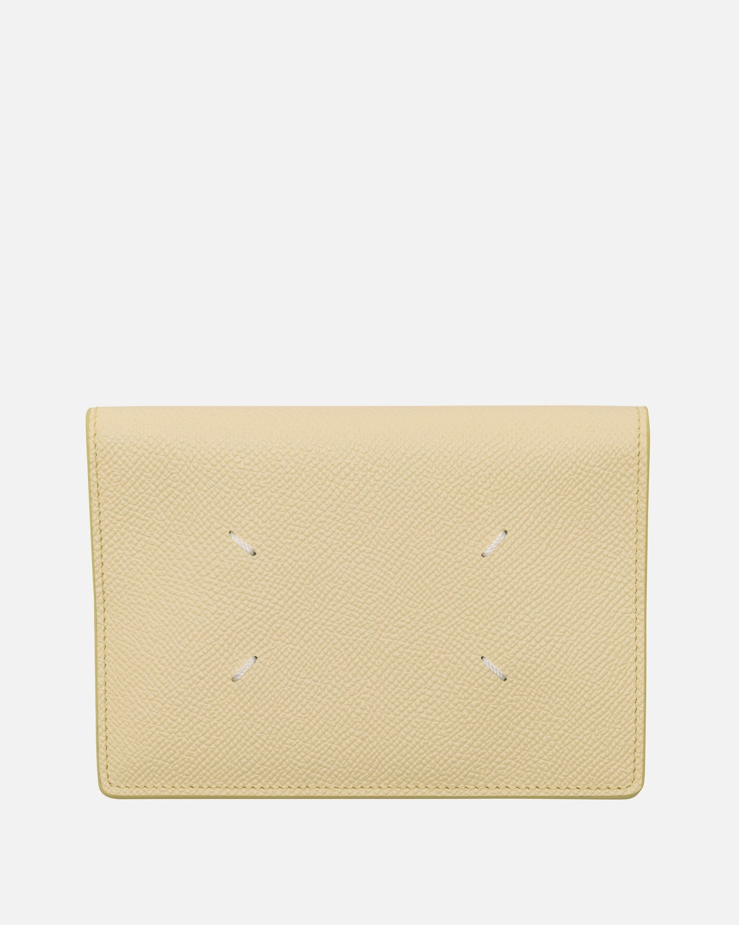 Maison Margiela Leather Goods O/S Passport Cover in Lemon