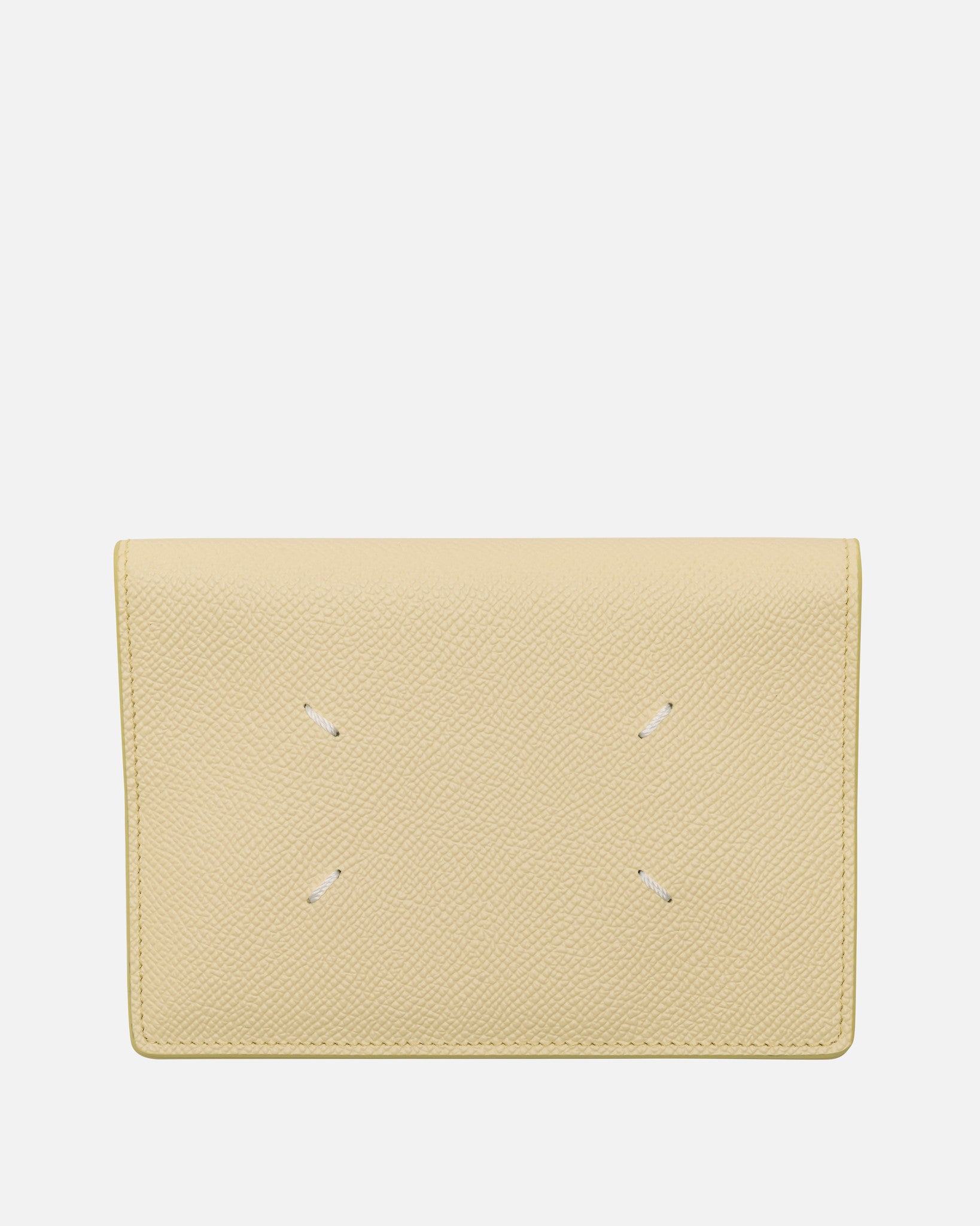 Maison Margiela Leather Goods O/S Passport Cover in Lemon