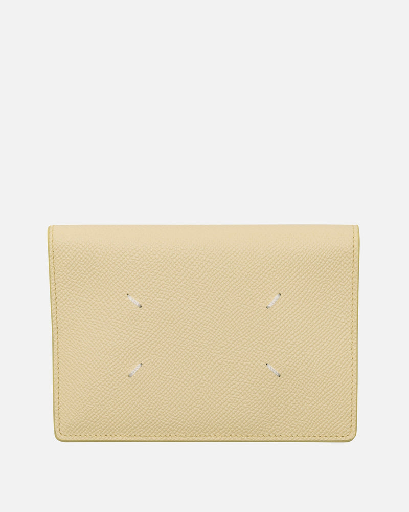Maison Margiela Leather Goods O/S Passport Cover in Lemon