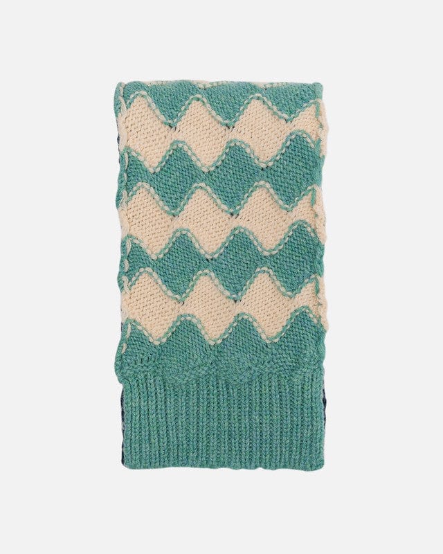 Marni Scarves O/S Patch Knit Scarf in Linden