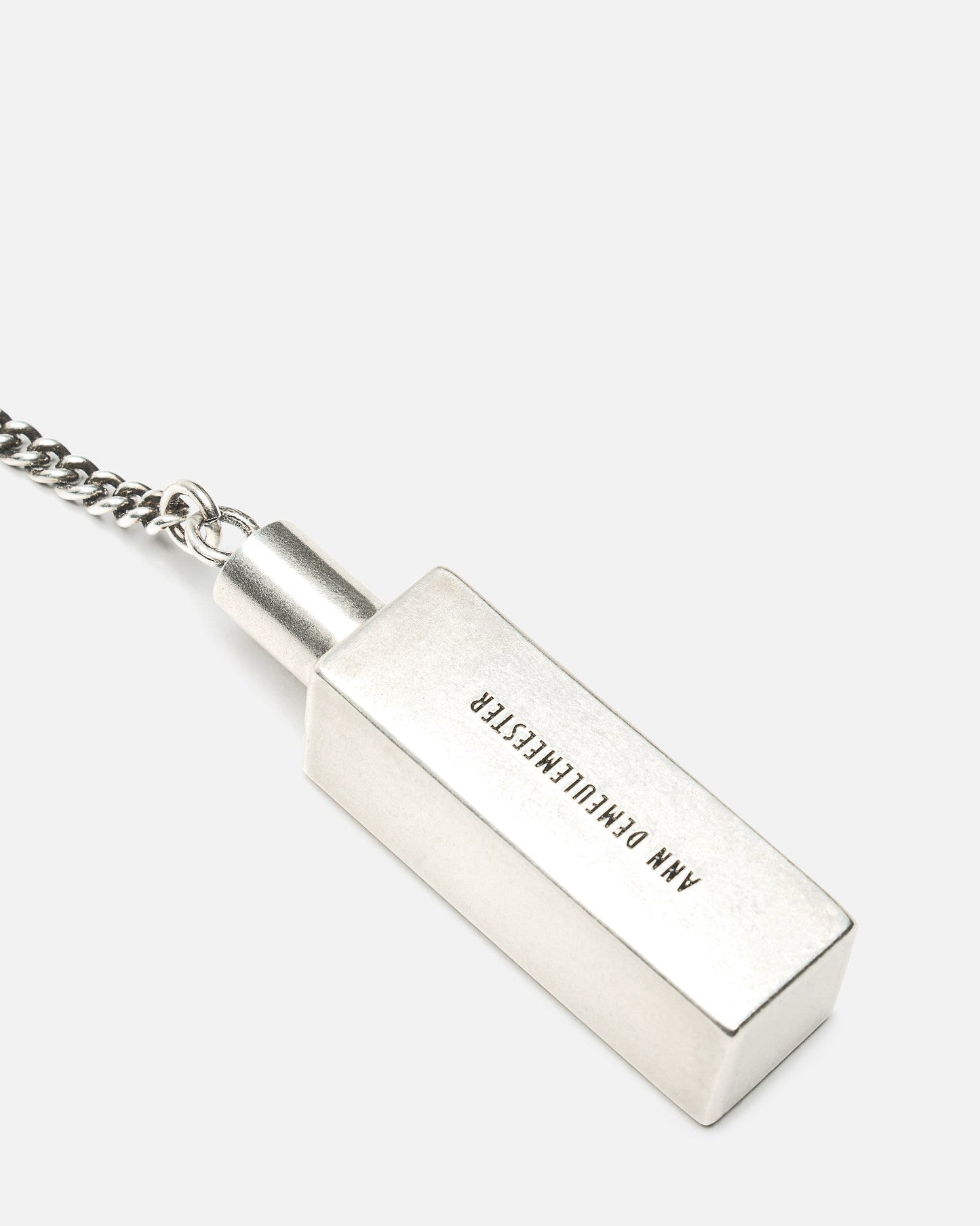 Ann Demeulemeester Jewelry OS Paulu Perfume Pendant Necklace in Antique Silver