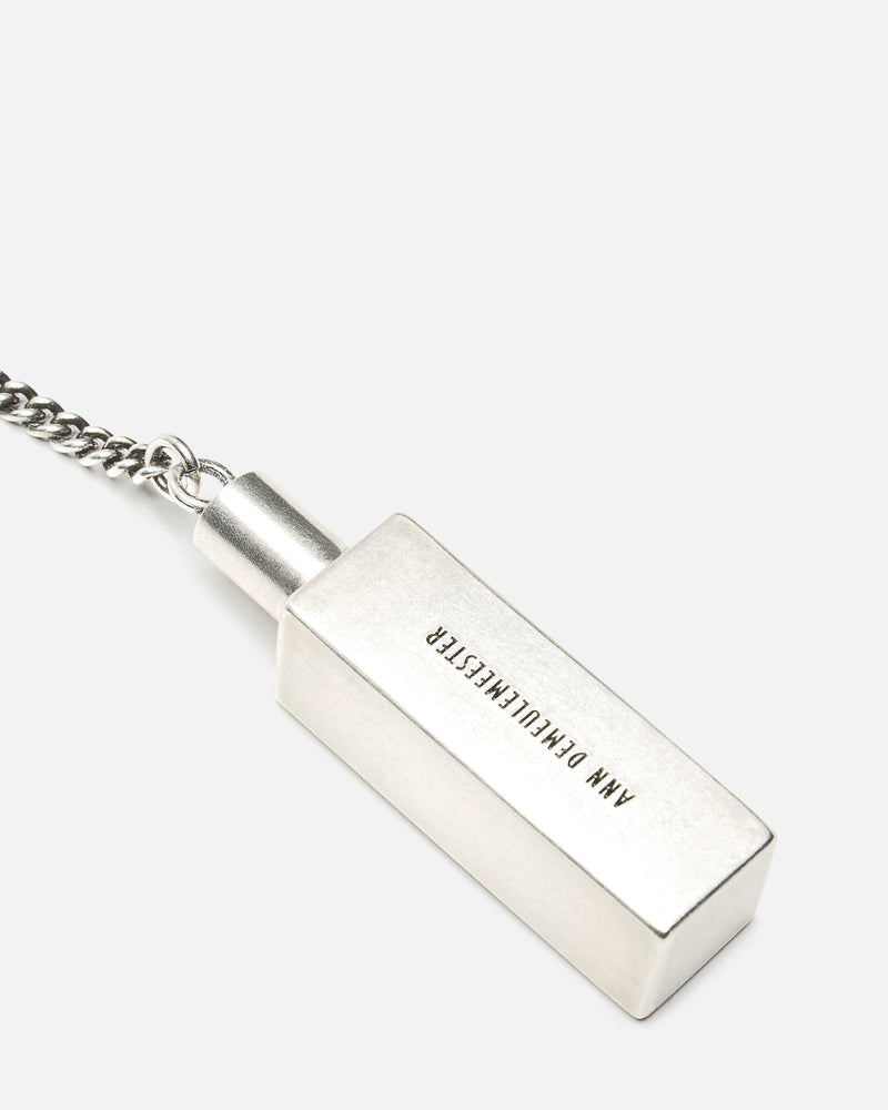 Ann Demeulemeester Jewelry OS Paulu Perfume Pendant Necklace in Antique Silver