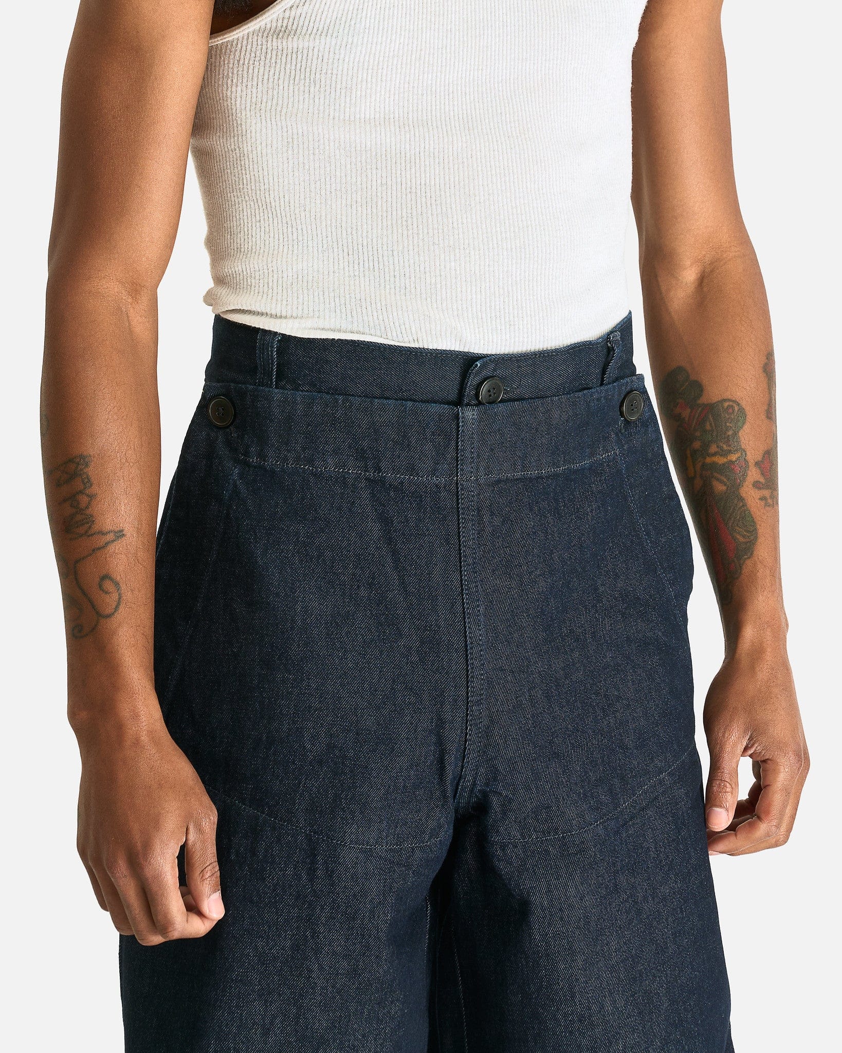 Dries Van Noten Men's Pants Pennines Den Pants in Indigo