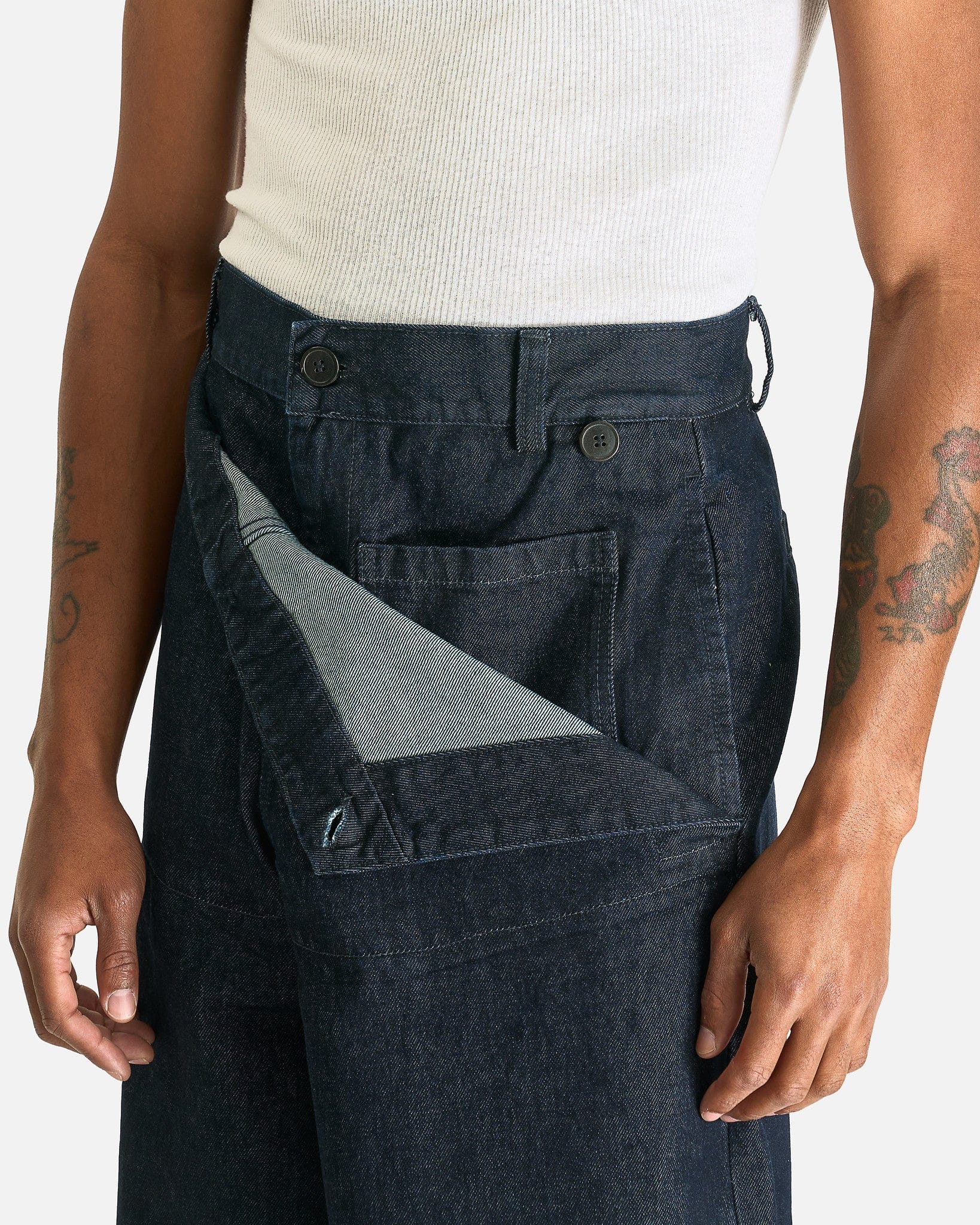 Dries Van Noten Men's Pants Pennines Den Pants in Indigo