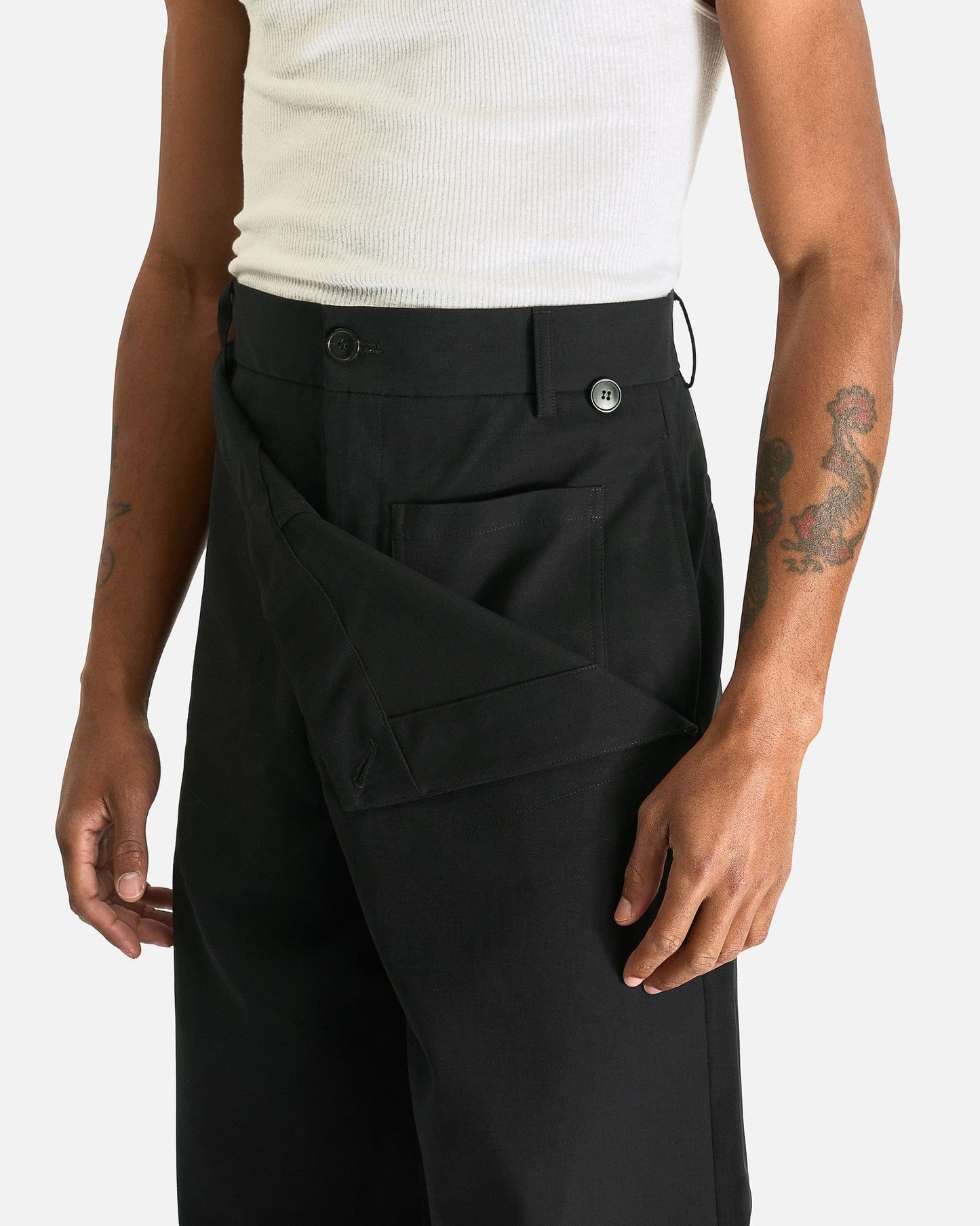 Dries Van Noten Men's Pants Pennines M.W. Pants in Black