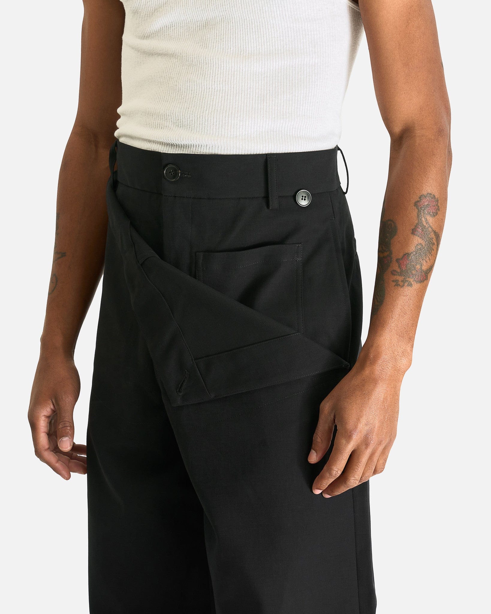 Dries Van Noten Men's Pants Pennines M.W. Pants in Black