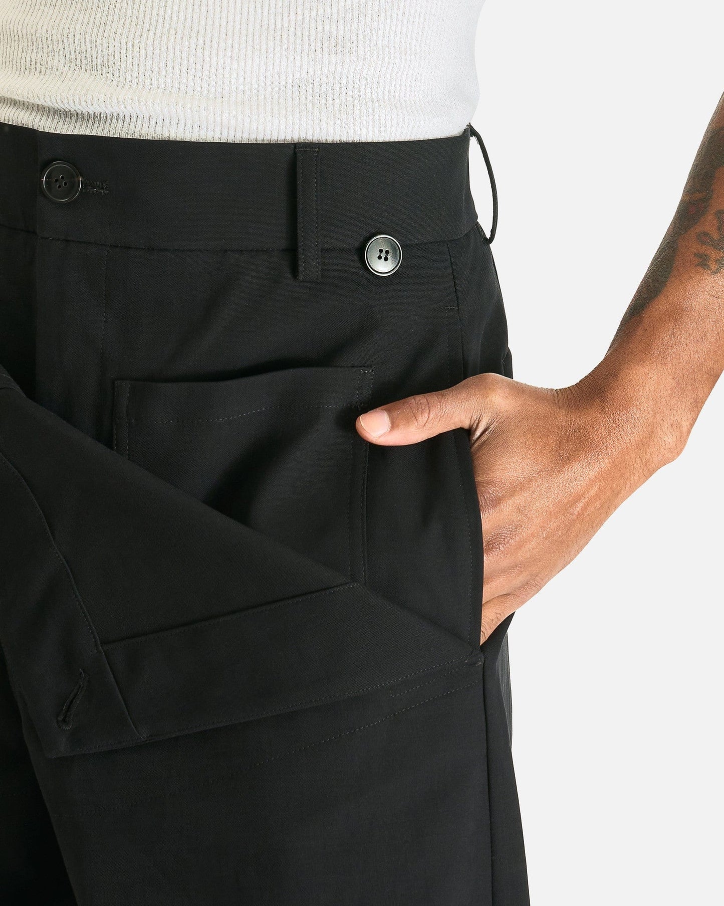 Dries Van Noten Men's Pants Pennines M.W. Pants in Black