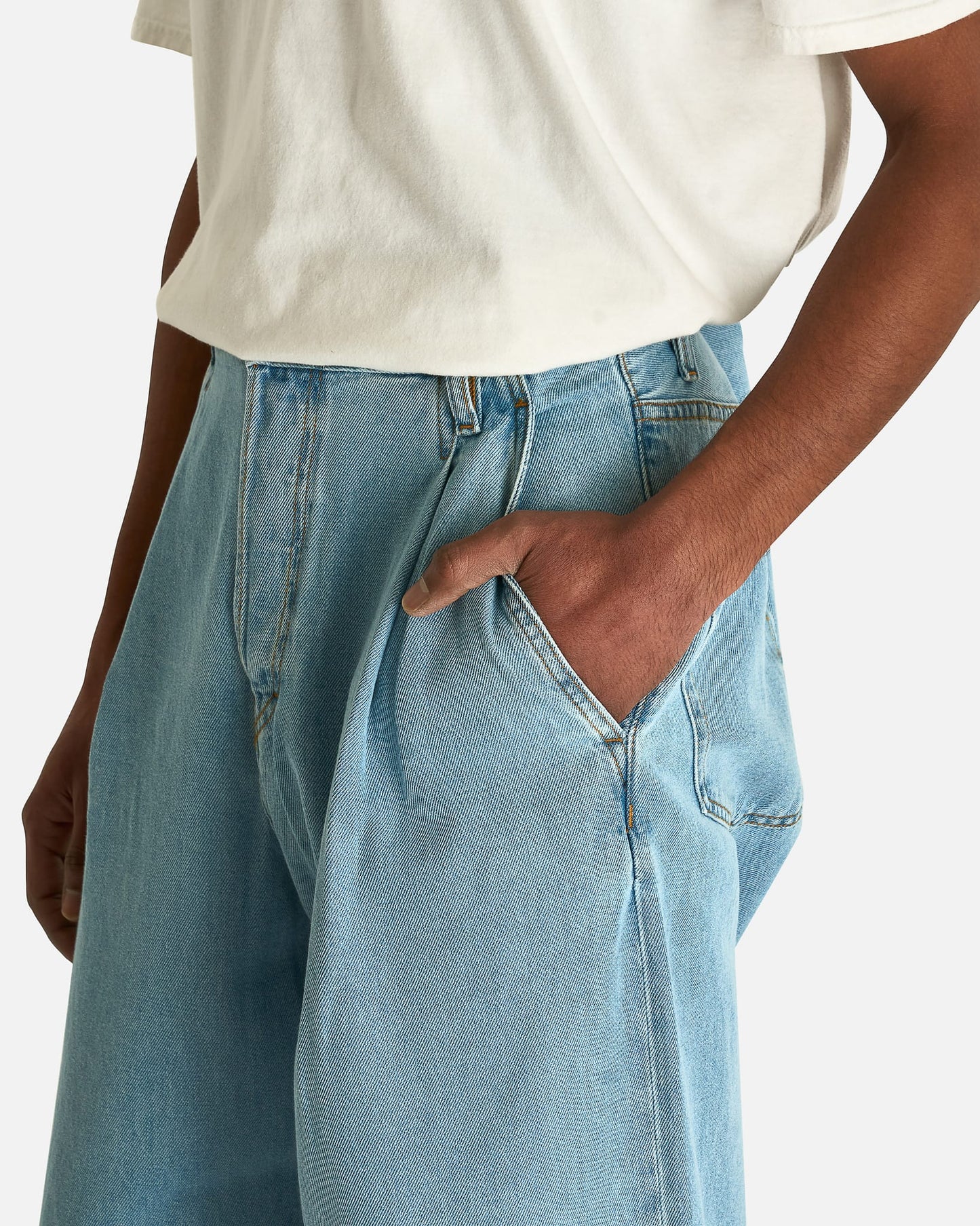 Dries Van Noten Men's Pants Penning Den Pants in Light Blue