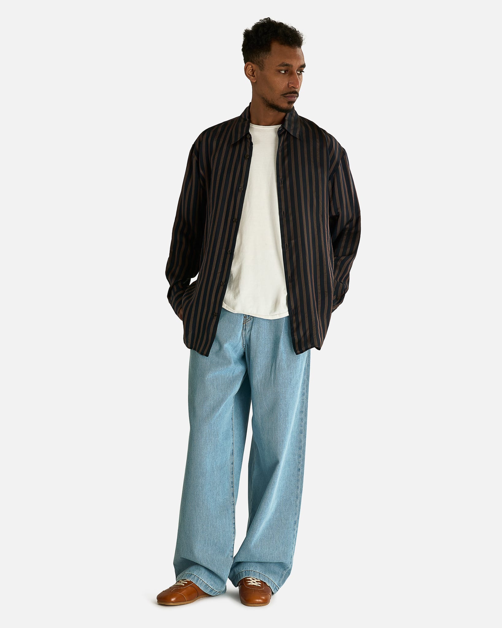 Penning Den Pants in Light Blue – SVRN