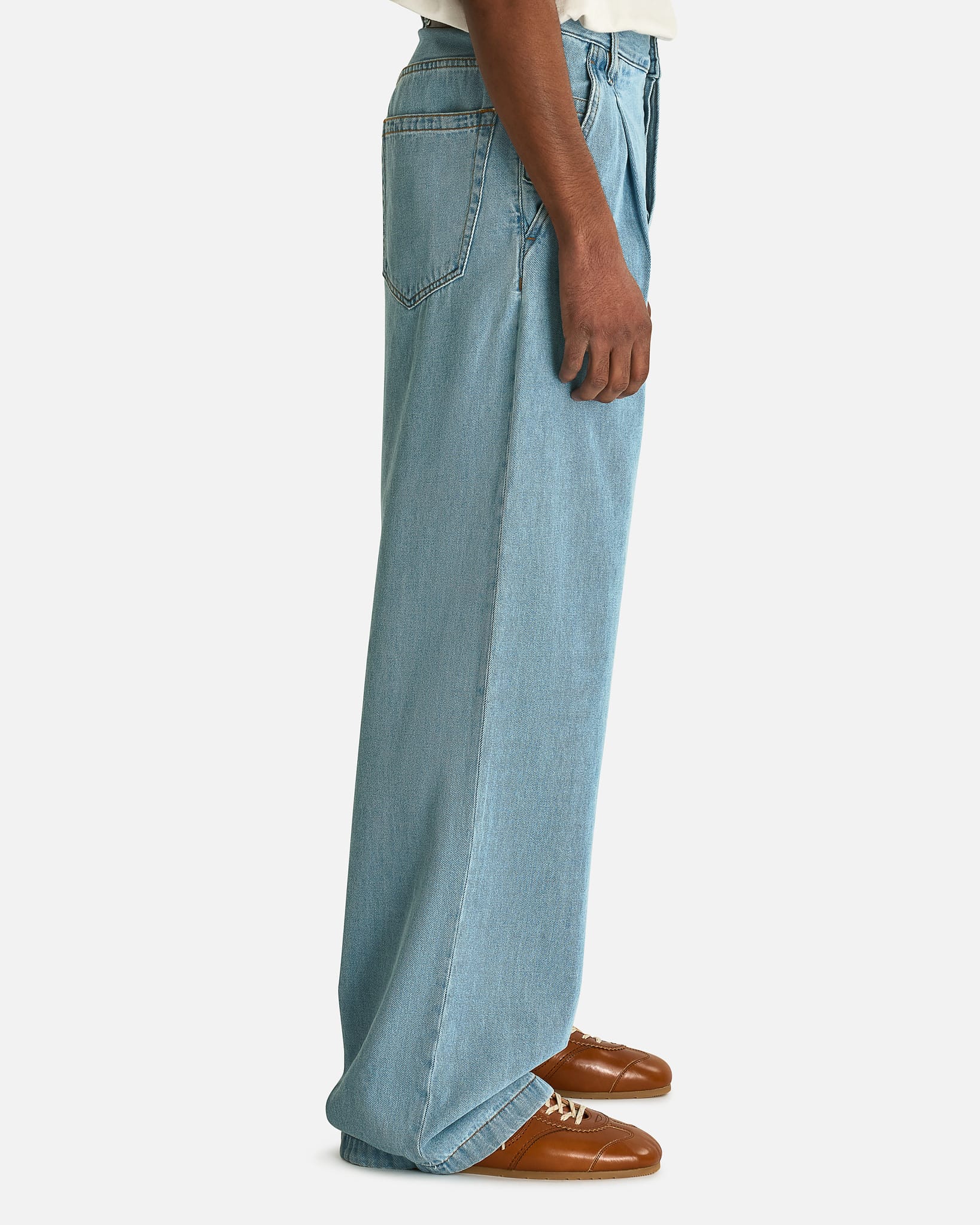 Penning Den Pants in Light Blue – SVRN