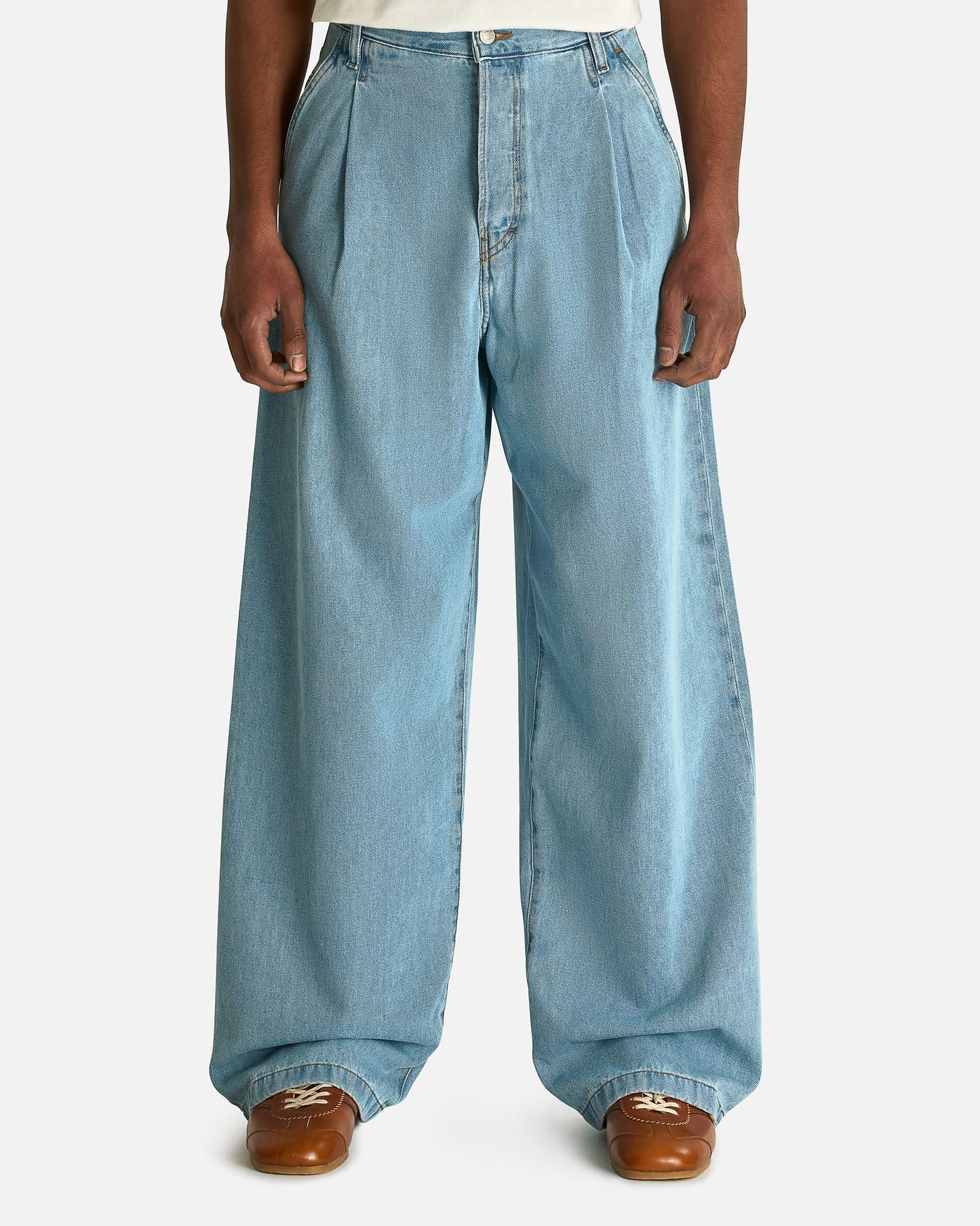 Dries Van Noten Men's Pants Penning Den Pants in Light Blue