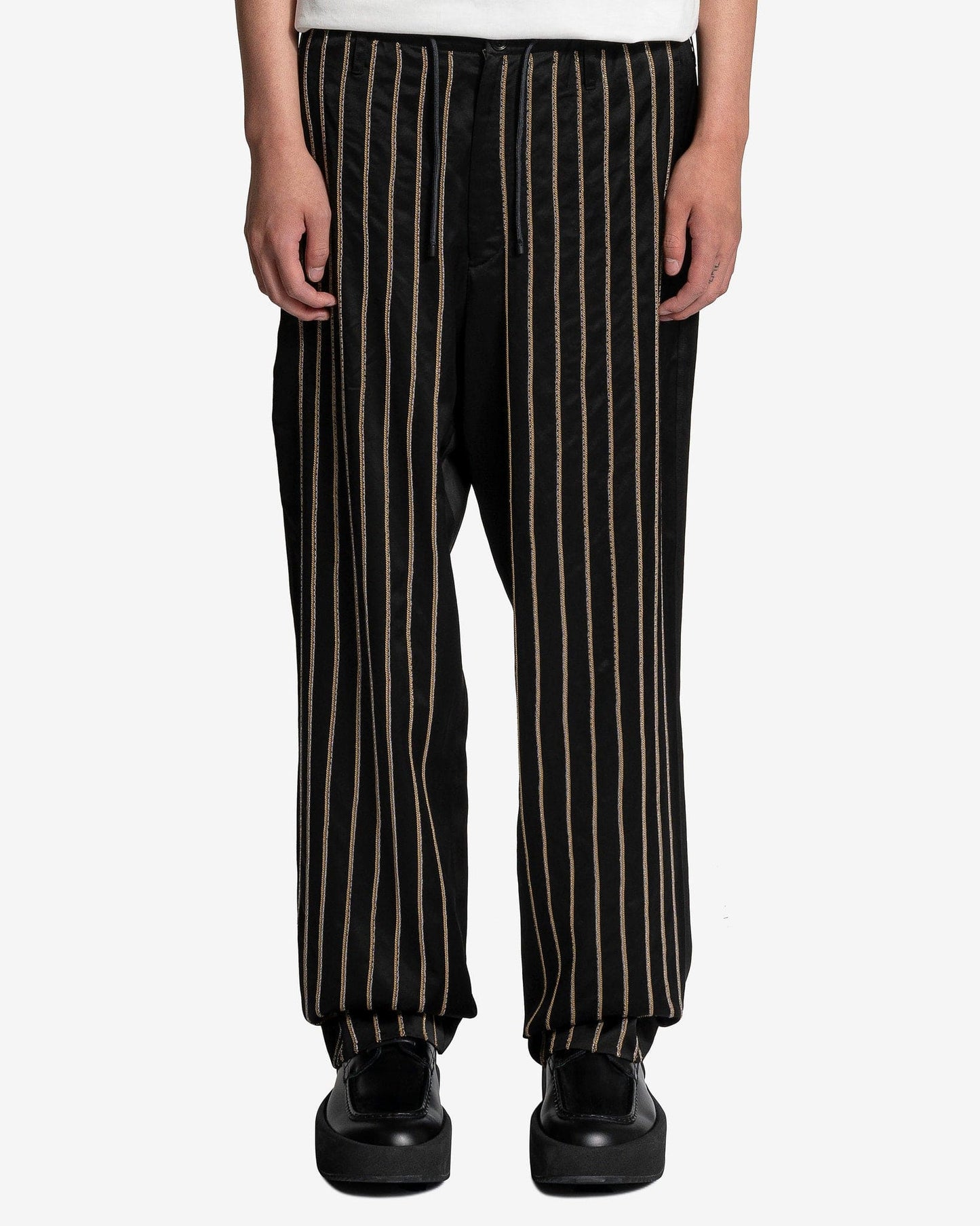 Dries Van Noten Men's Pants Penny EMB Pants in Black