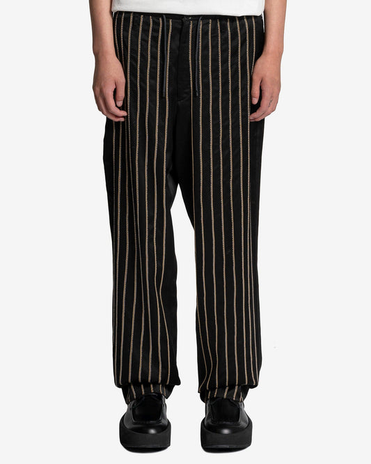 Dries Van Noten Men's Pants Penny EMB Pants in Black