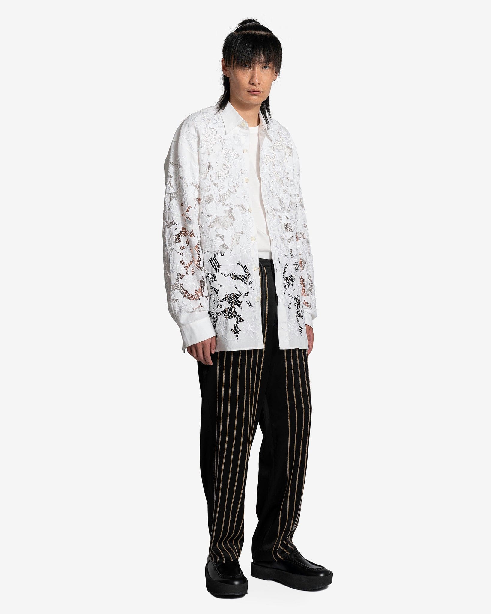 Dries Van Noten Men's Pants Penny EMB Pants in Black