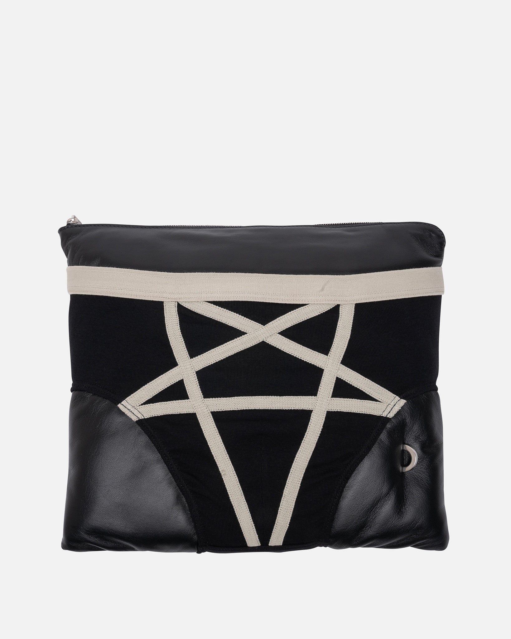 Rick Owens Leather Goods Penta Envelope in Black/Pearl