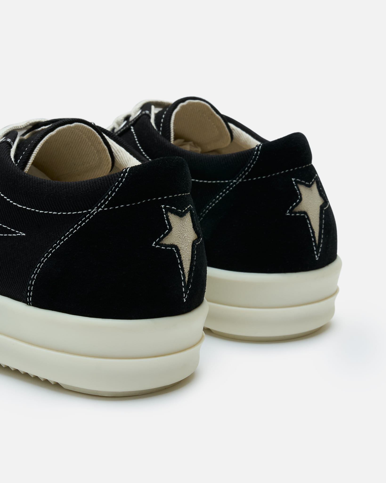 Rick Owens DRKSHDW Men's Sneakers Penta Vintage Sneaks in Black/Milk