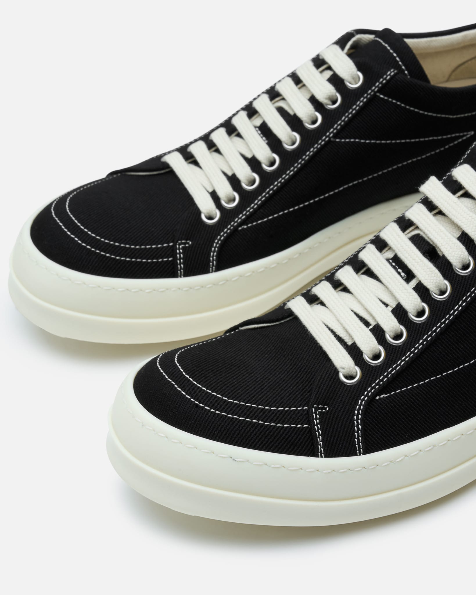 Rick Owens DRKSHDW Men's Sneakers Penta Vintage Sneaks in Black/Milk