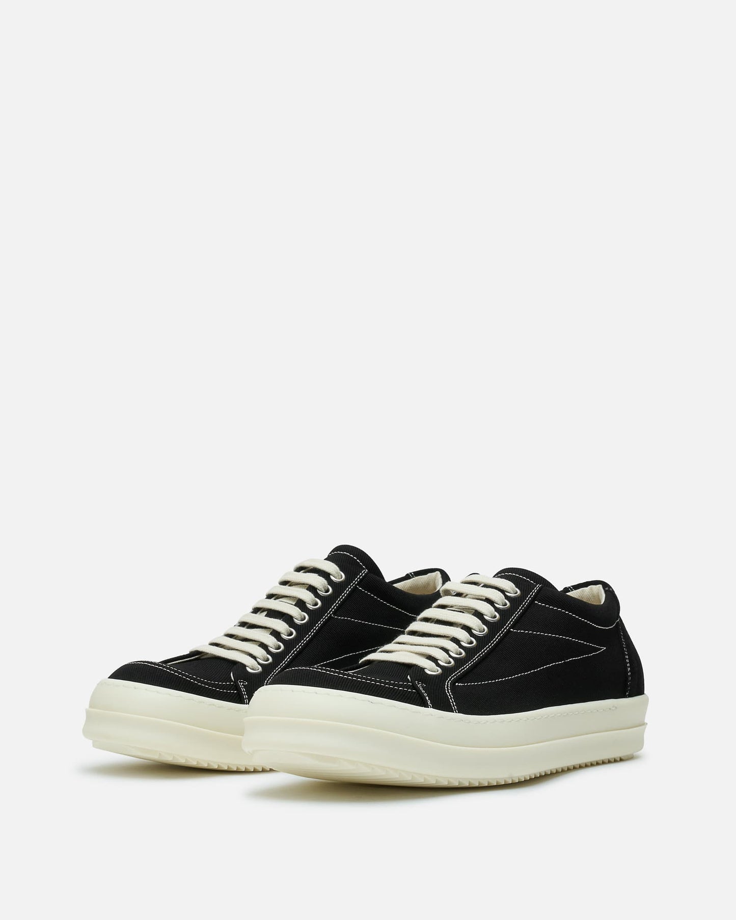 Rick Owens DRKSHDW Men's Sneakers Penta Vintage Sneaks in Black/Milk
