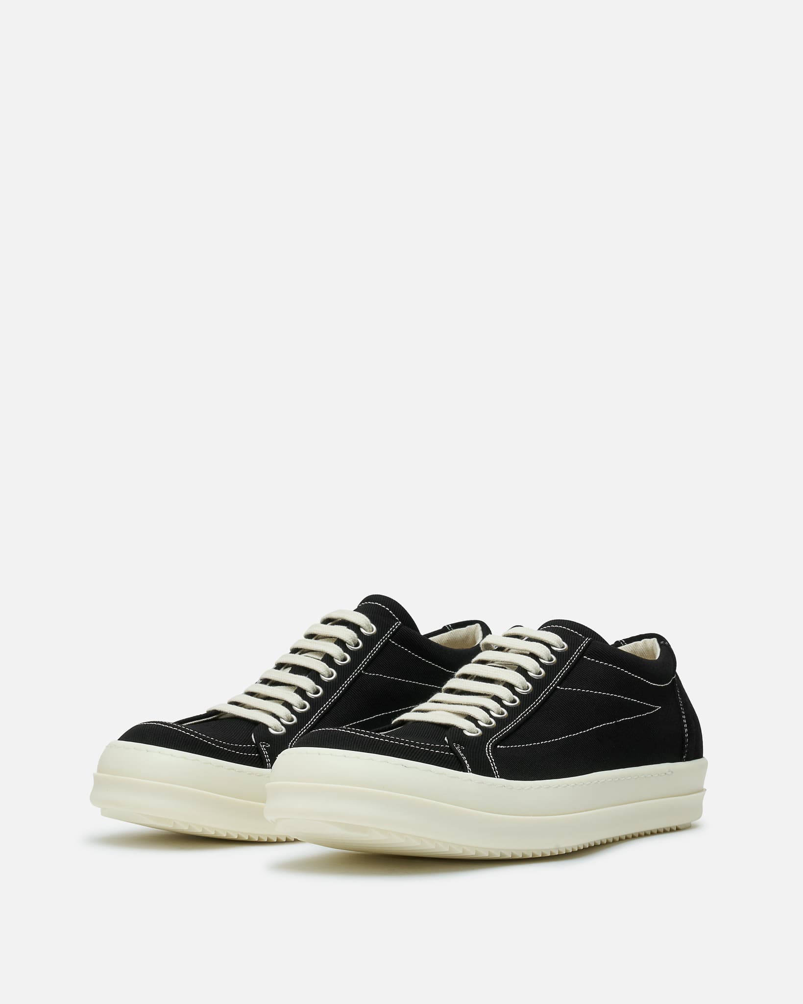 Rick Owens DRKSHDW Men's Sneakers Penta Vintage Sneaks in Black/Milk
