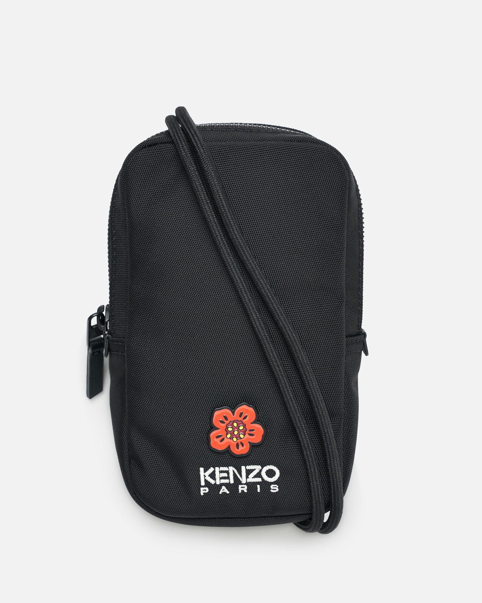 KENZO Leather Goods Phone Holder in Black