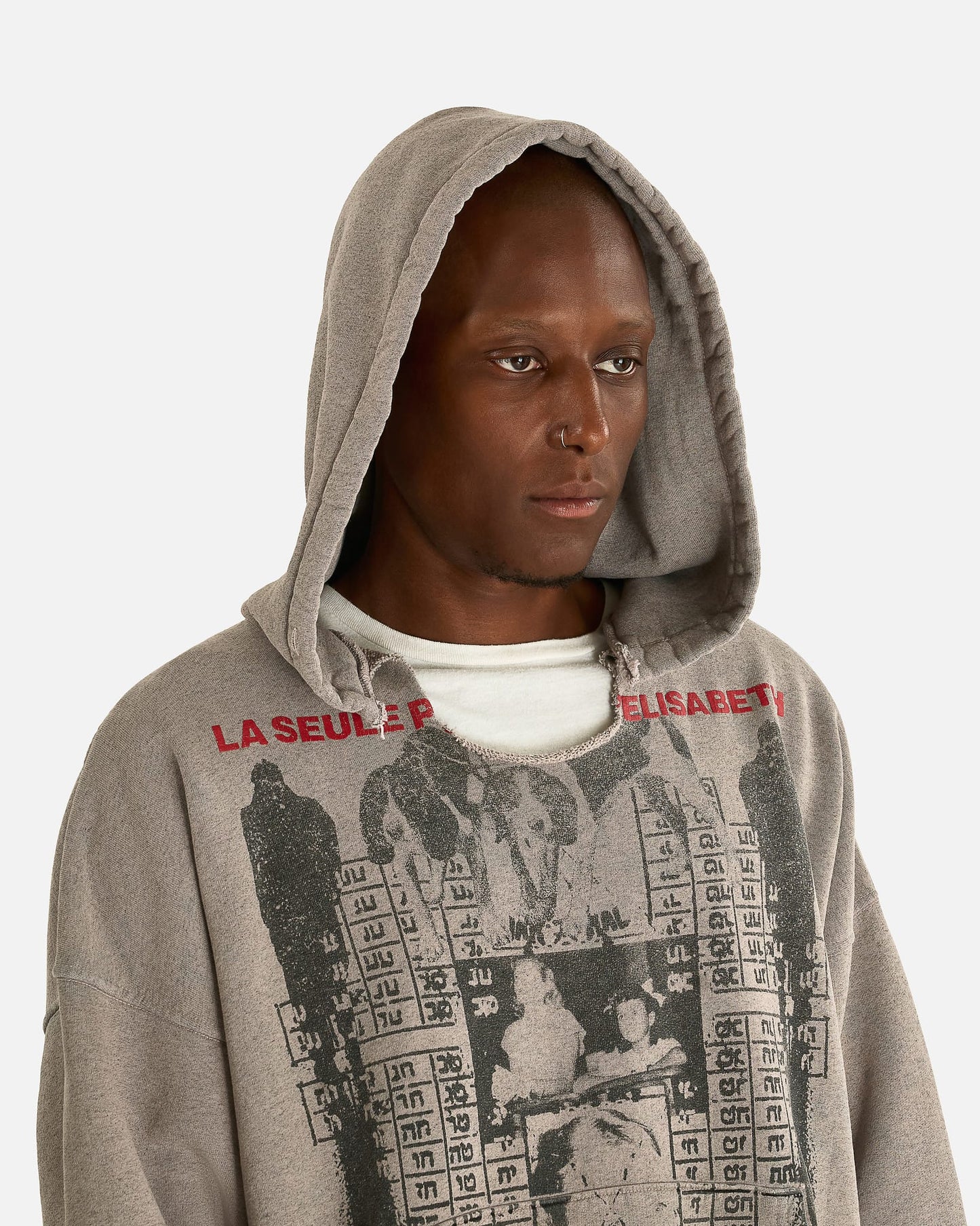 Enfants Riches Deprimes Men's Sweatshirts Photo D'Elisabeth Hoodie in Dirty Heather Grey