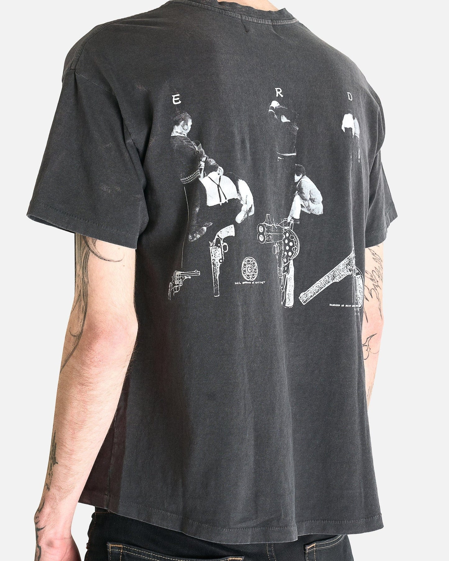 Enfants Riches Deprimes Men's T-Shirts Physchothérapie De L'Adolescent T-Shirt in Sun Faded Black