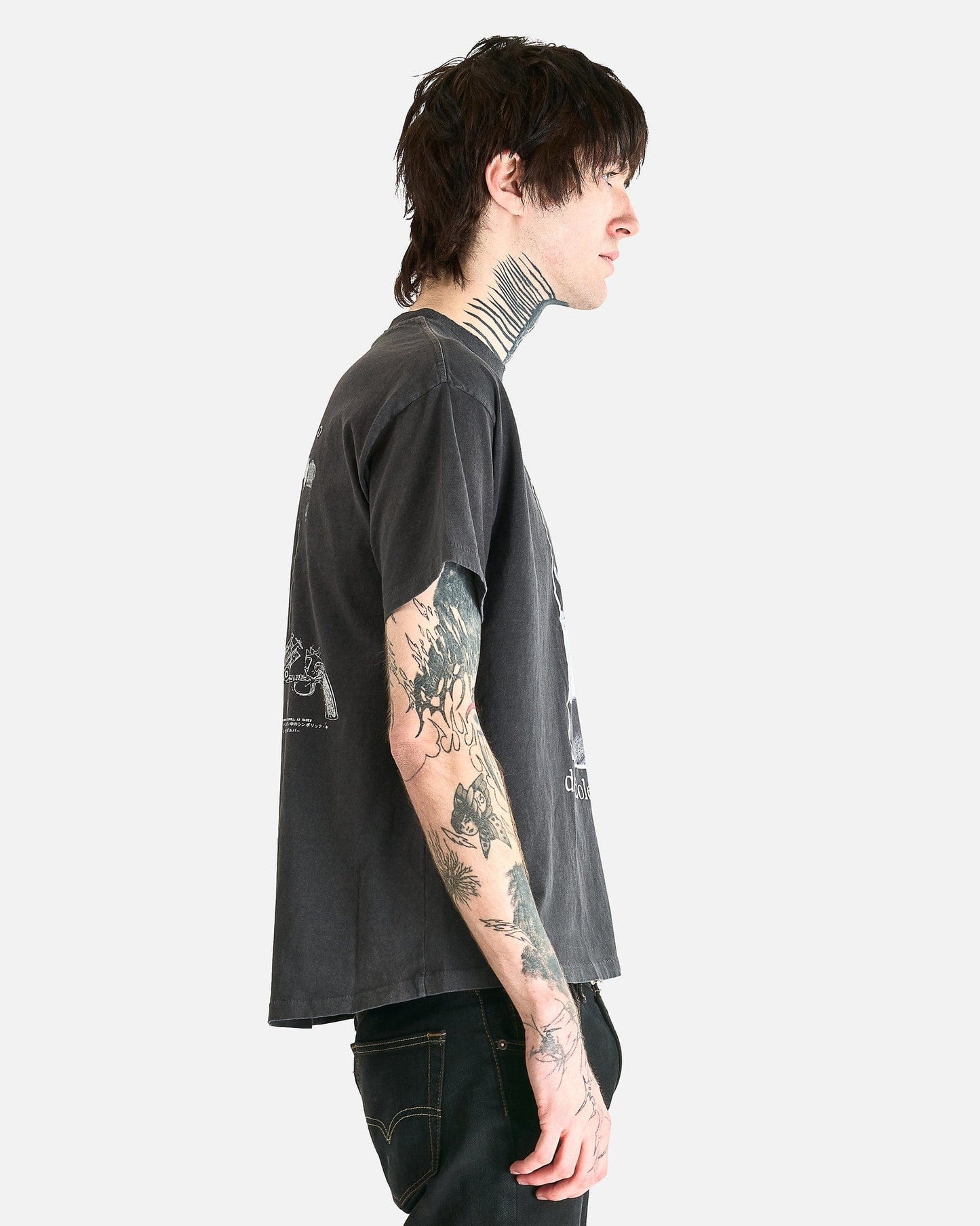 Enfants Riches Deprimes Men's T-Shirts Physchothérapie De L'Adolescent T-Shirt in Sun Faded Black