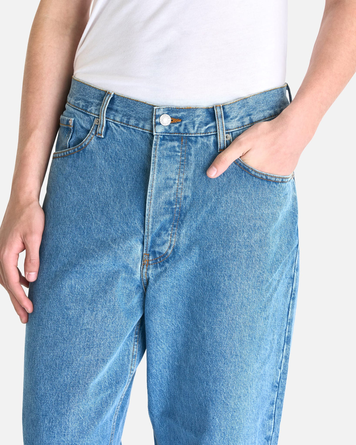 Dries Van Noten Men's Jeans Pine Den Pants in Light Blue