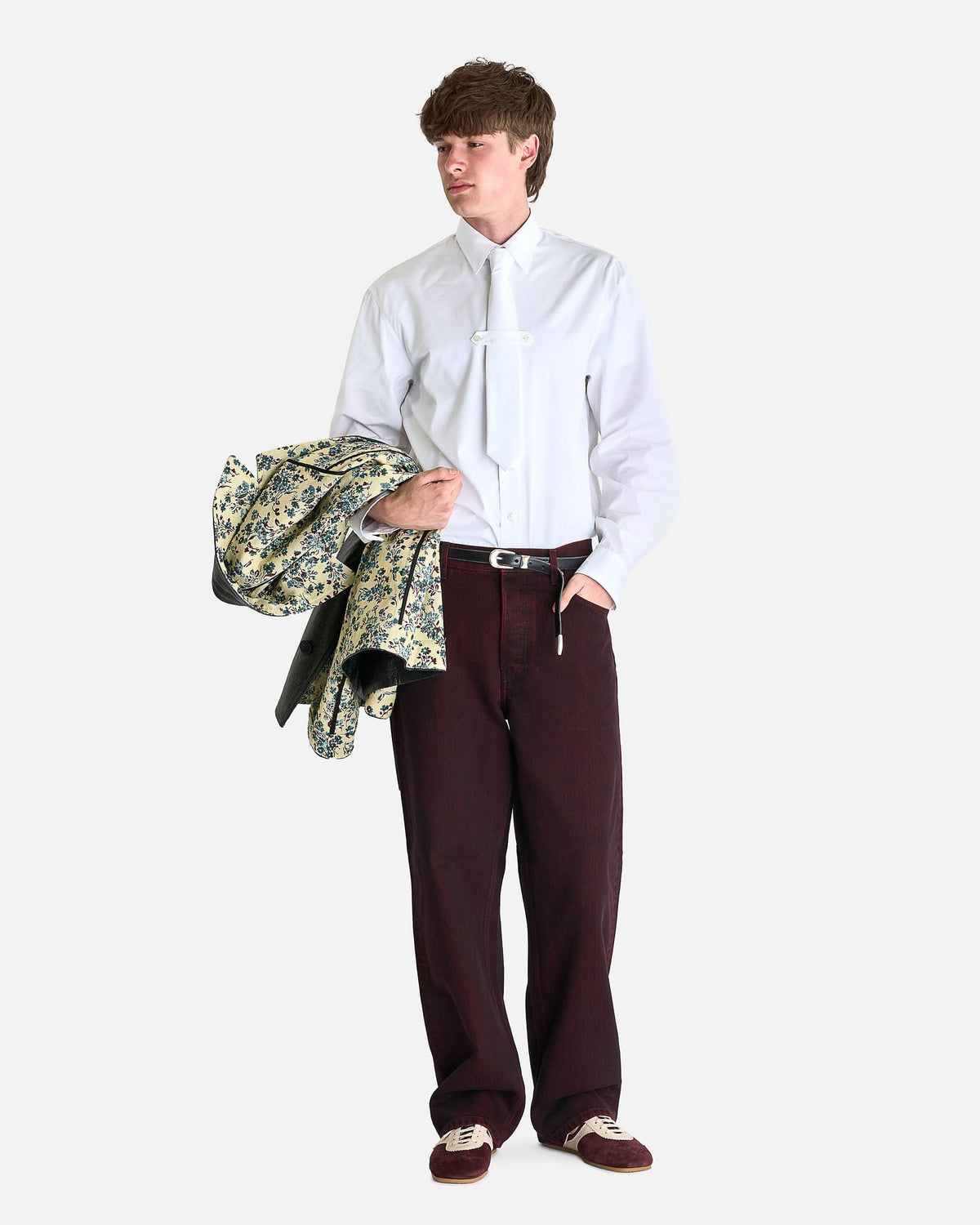 Dries Van Noten Men's Jeans Pine Den Pants in Red