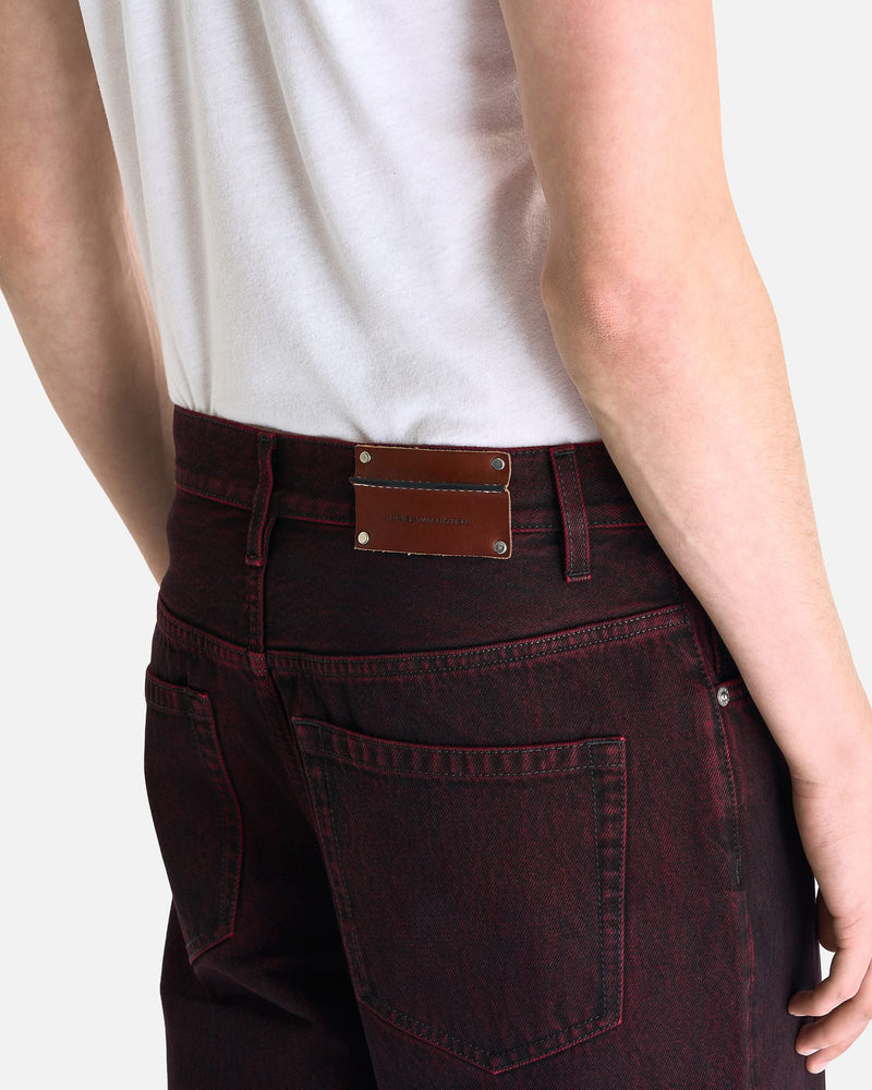 Dries Van Noten Men's Jeans Pine Den Pants in Red
