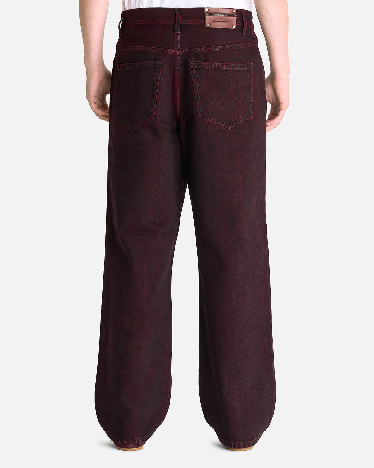 Dries Van Noten Men's Jeans Pine Den Pants in Red