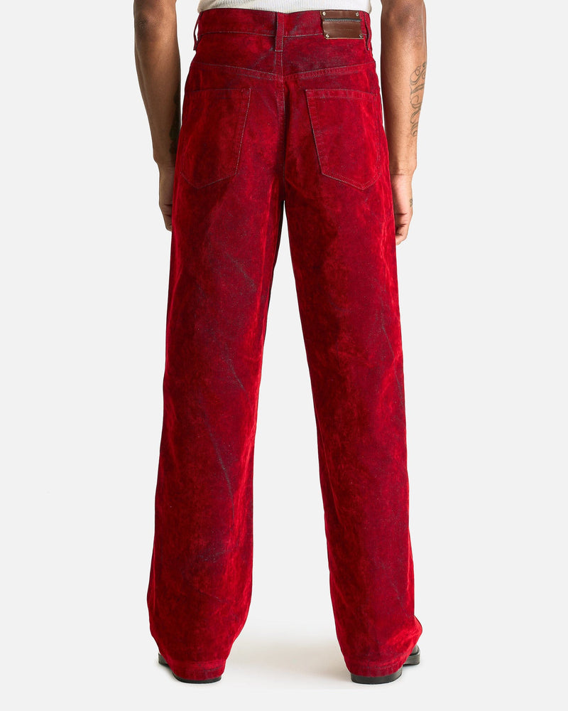Dries Van Noten Men's Pants Pine Den Pants in Red