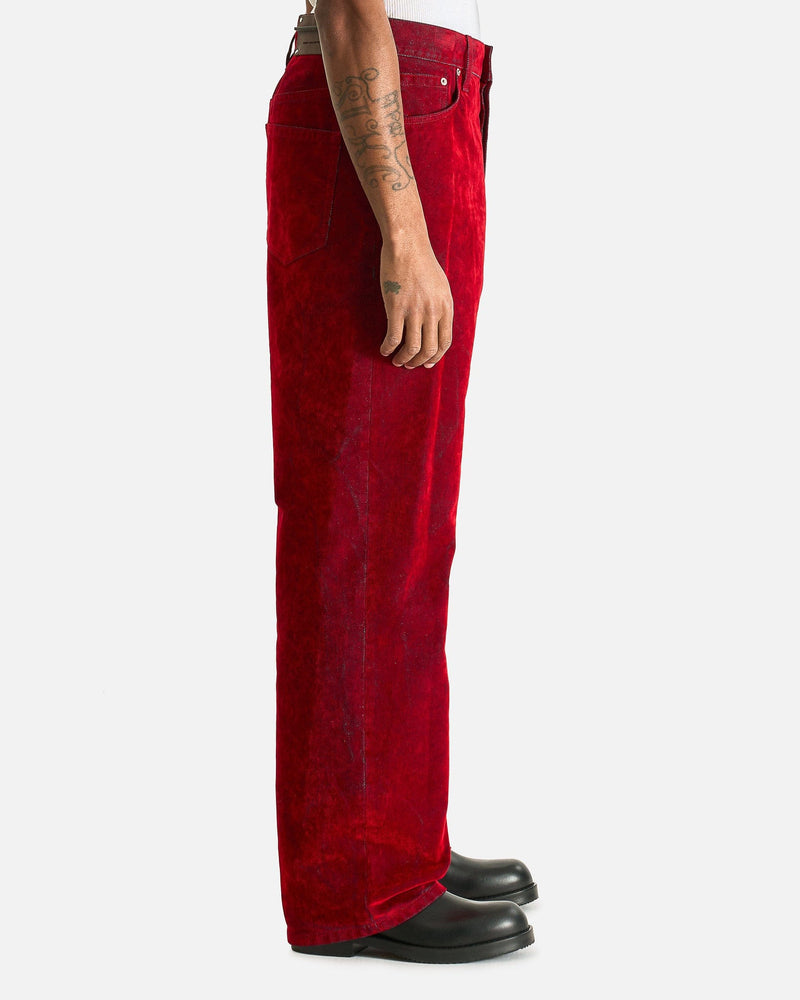 Dries Van Noten Men's Pants Pine Den Pants in Red
