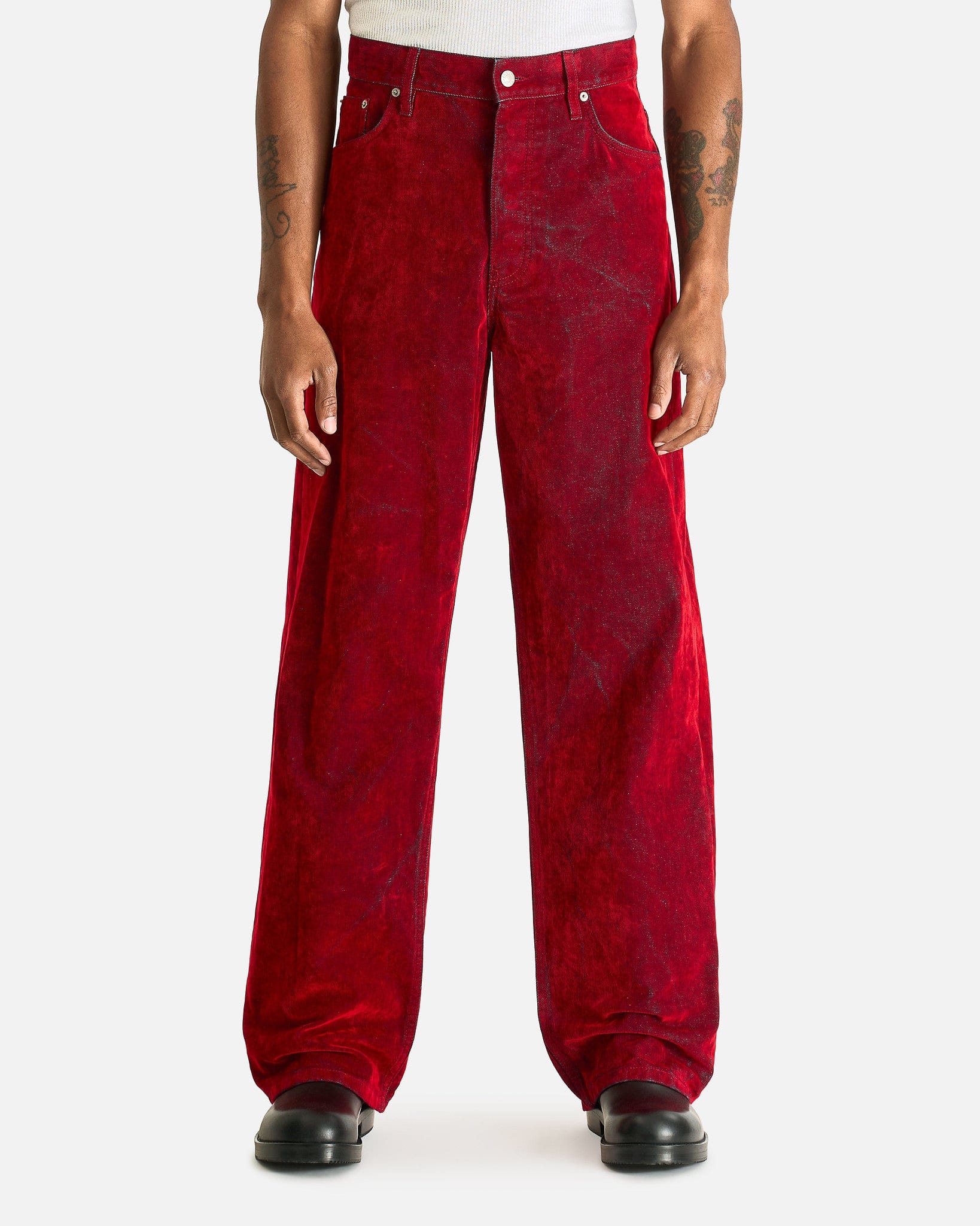 Dries Van Noten Men's Pants Pine Den Pants in Red