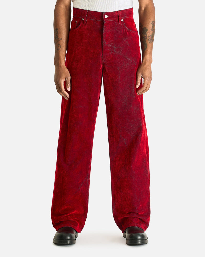 Dries Van Noten Men's Pants Pine Den Pants in Red
