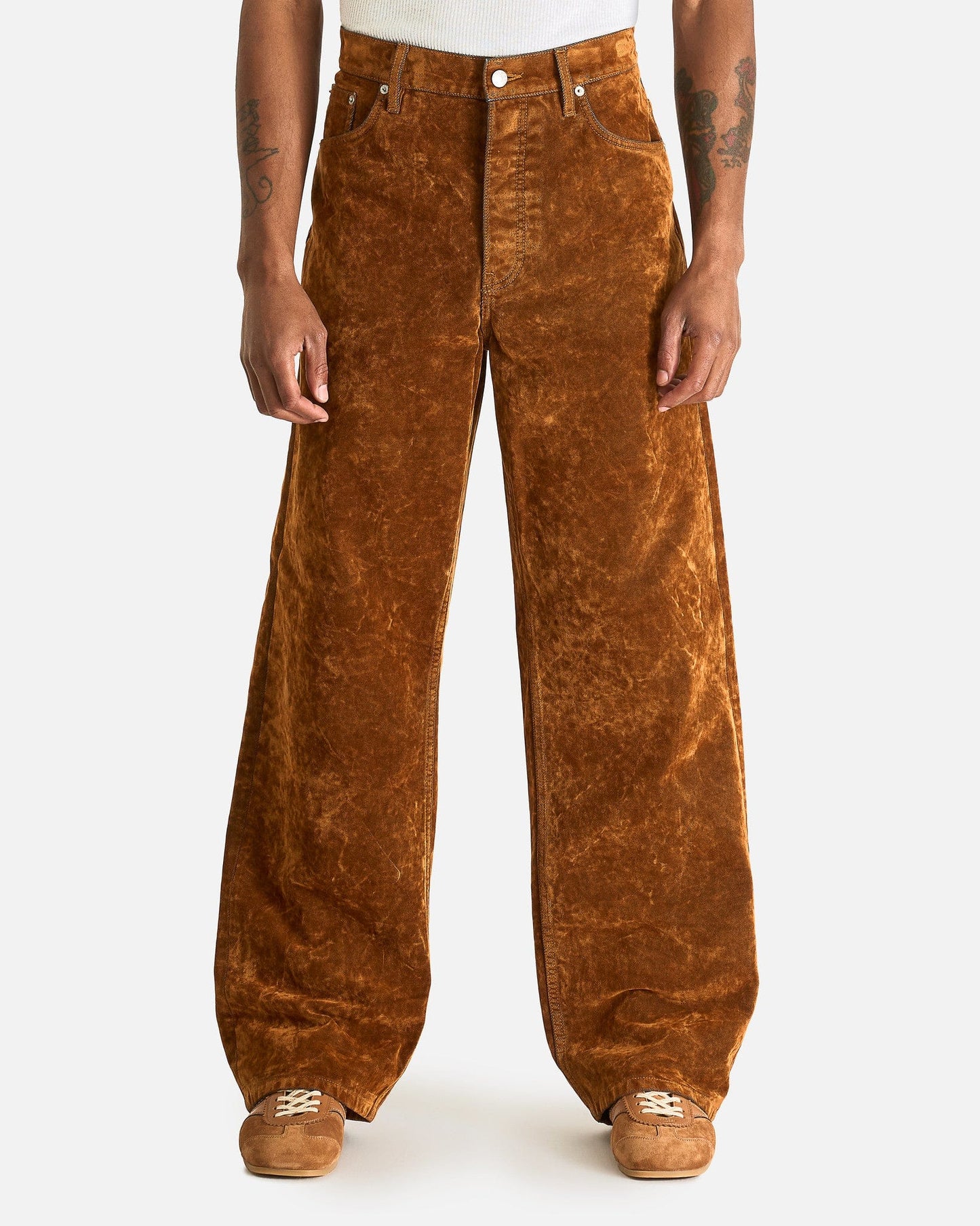 Dries Van Noten Men's Pants Pine Den Pants in Umber
