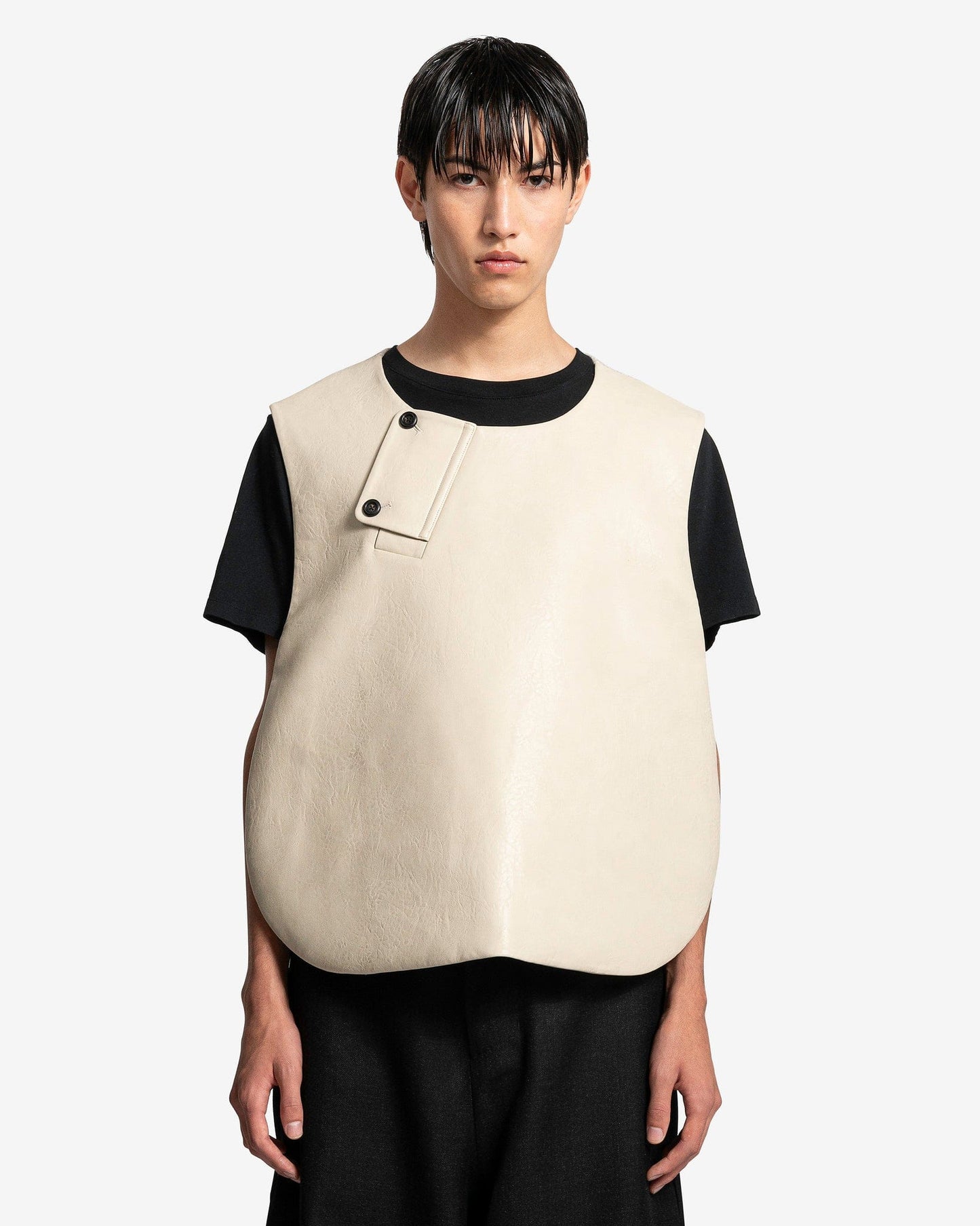 pet-tree-kor Men's Jackets Plank Root Vest in Cream