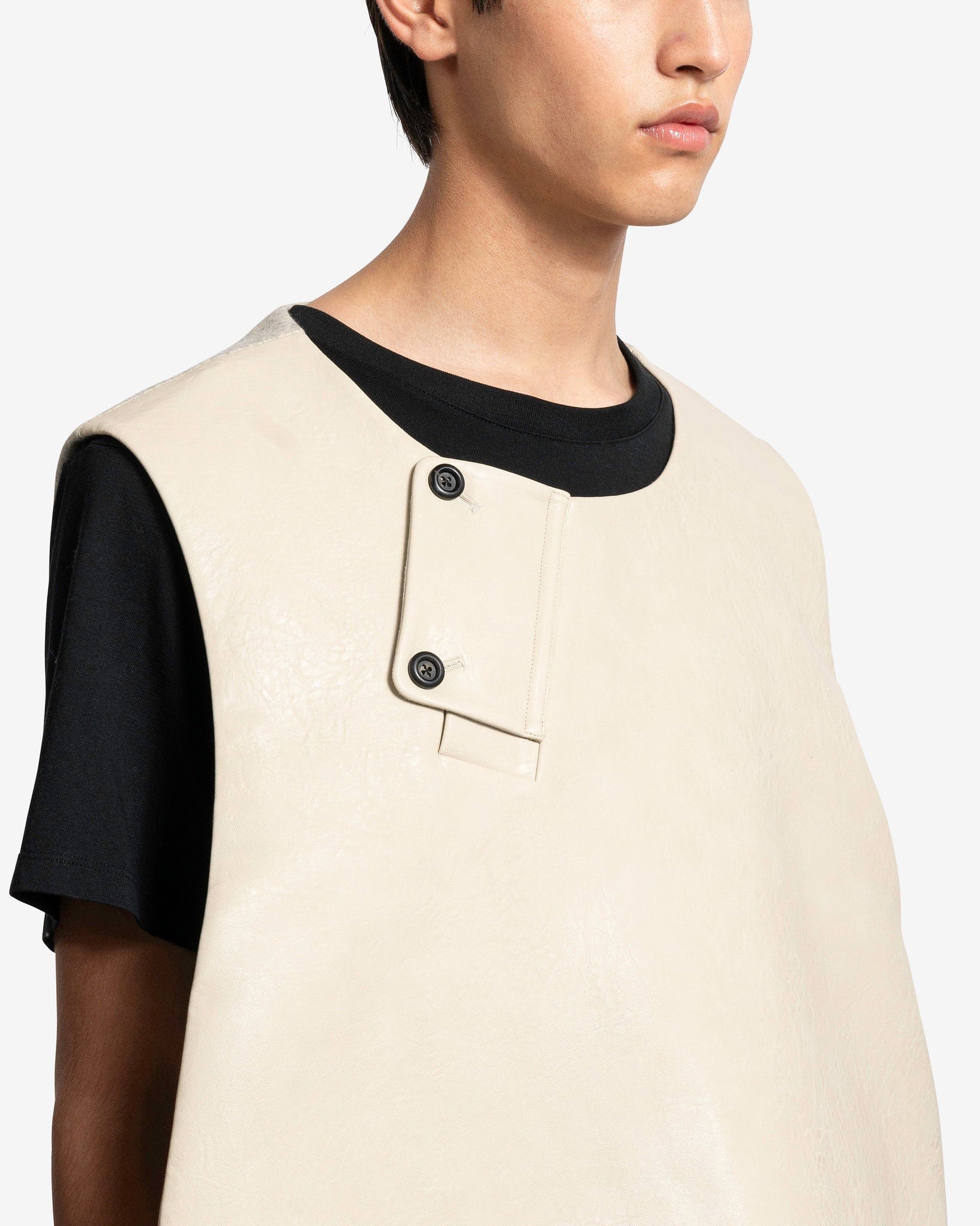 pet-tree-kor Men's Jackets Plank Root Vest in Cream