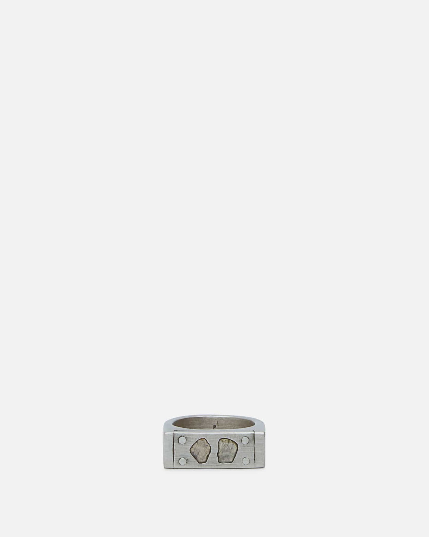 Parts of Four Jewelry 10 Plate Ring Single in 0.6 CT / 2 Diamond Slabs / 9mm / MA, DIA