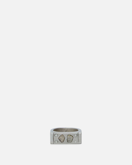 Parts of Four Jewelry 10 Plate Ring Single in 0.6 CT / 2 Diamond Slabs / 9mm / MA, DIA