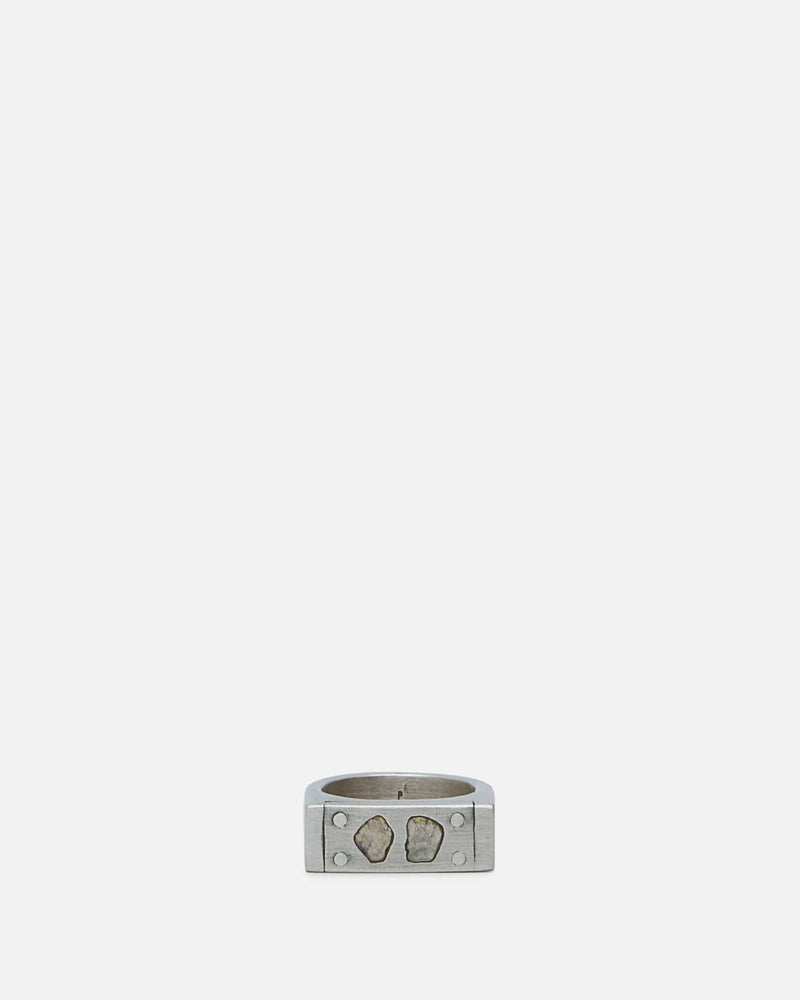 Parts of Four Jewelry 10 Plate Ring Single in 0.6 CT / 2 Diamond Slabs / 9mm / MA, DIA