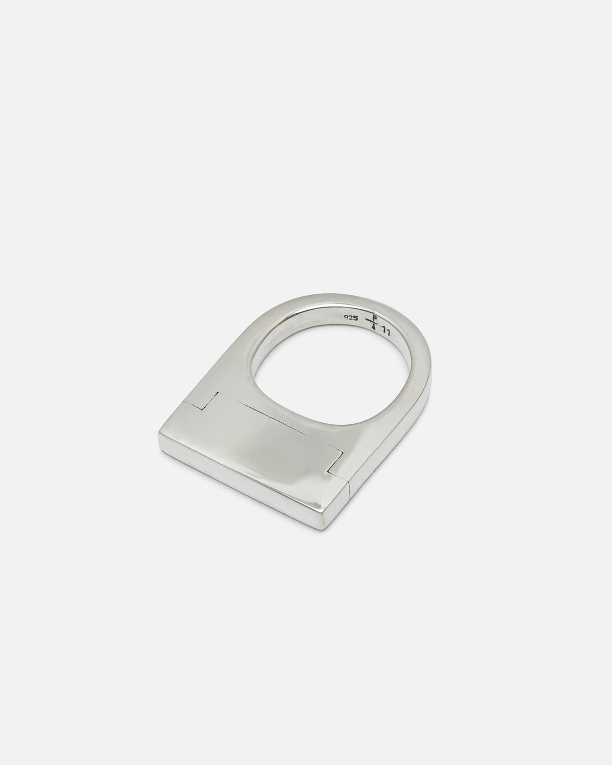 Parts of Four Jewelry Plate Ring Single in Cuboid / 4mm / PA