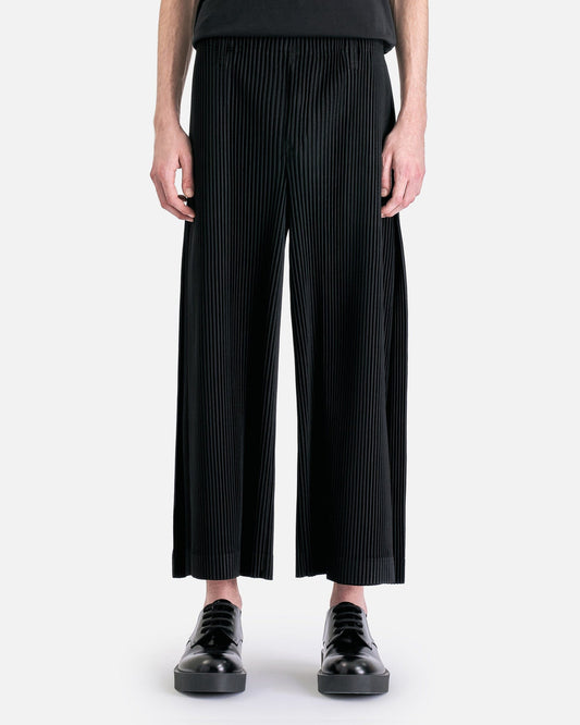 Homme Plissé Issey Miyake Men's Pants Pleats Bottoms 2 Pants in Black