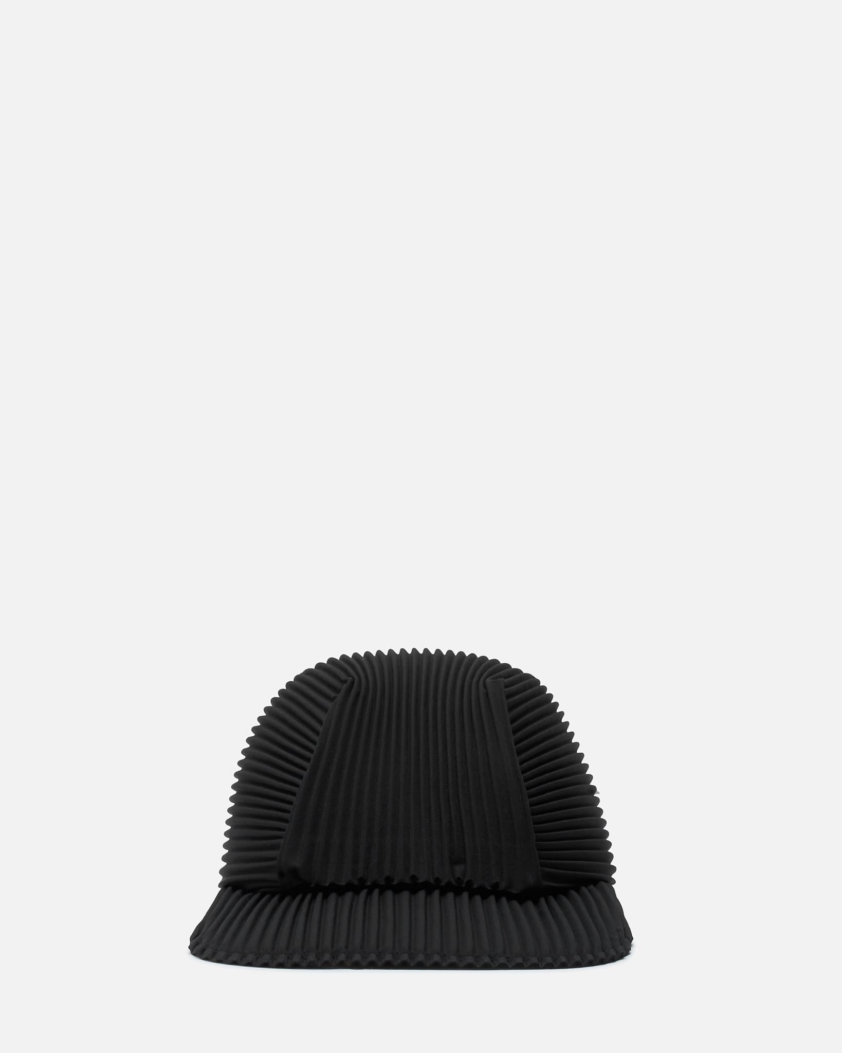 Homme Plissé Issey Miyake Men's Hats OS Pleats Cap in Black